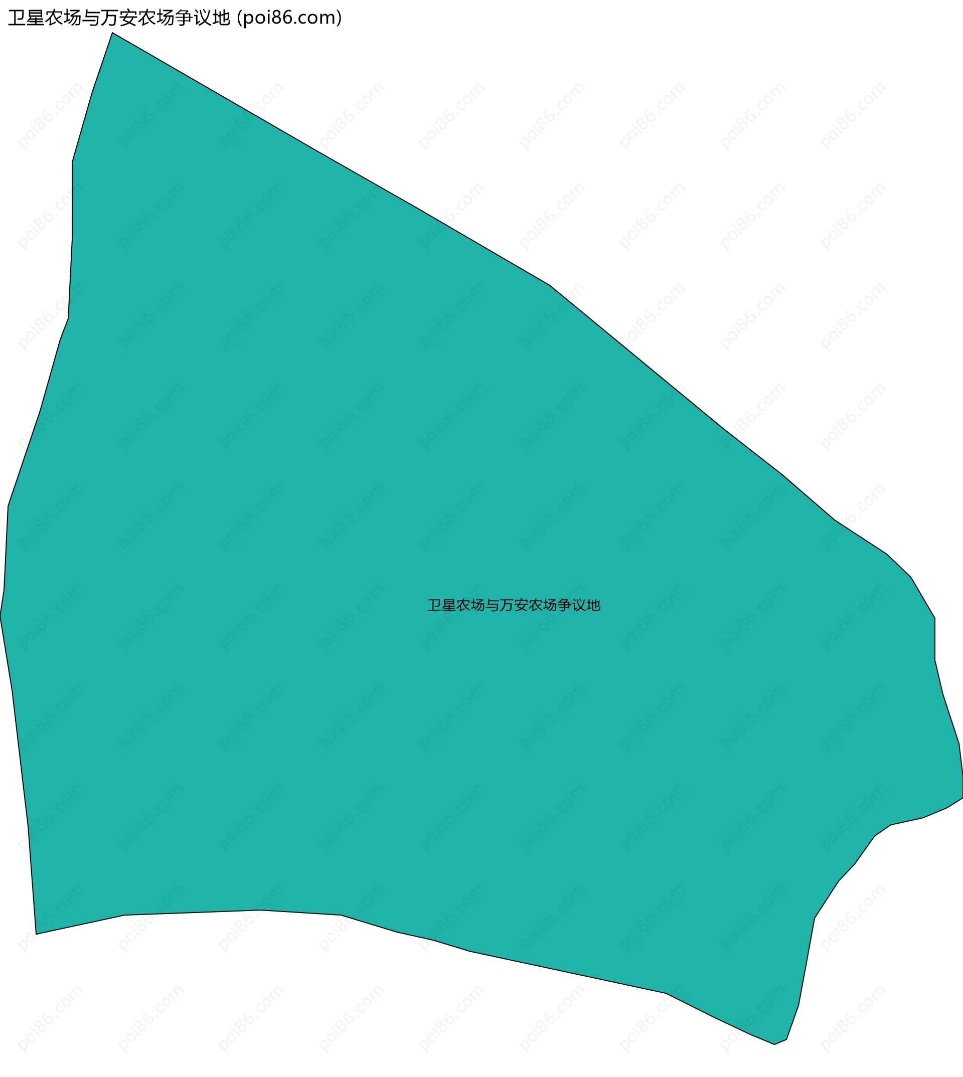 卫星农场与万安农场争议地边界地图