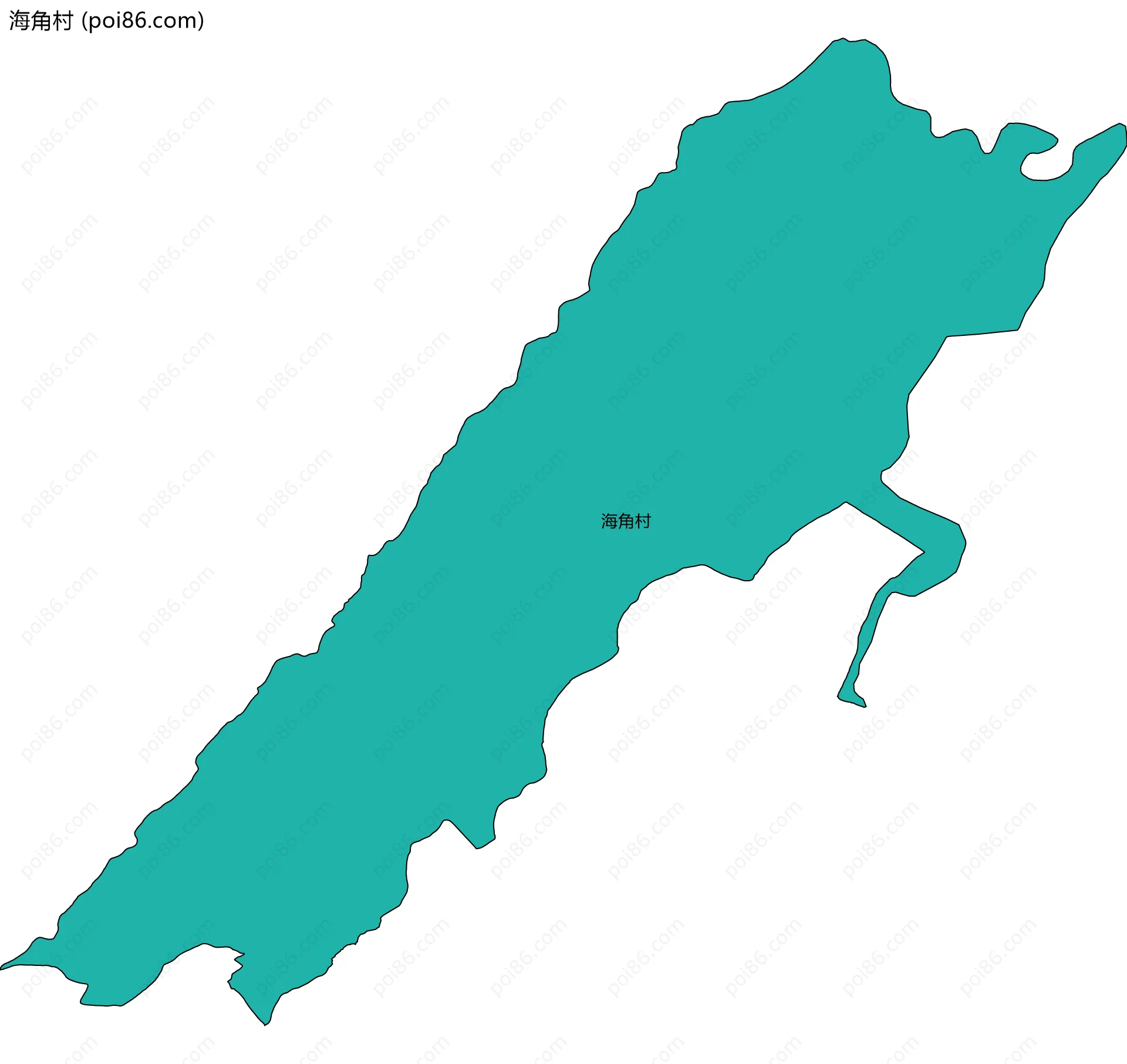 海角村边界地图