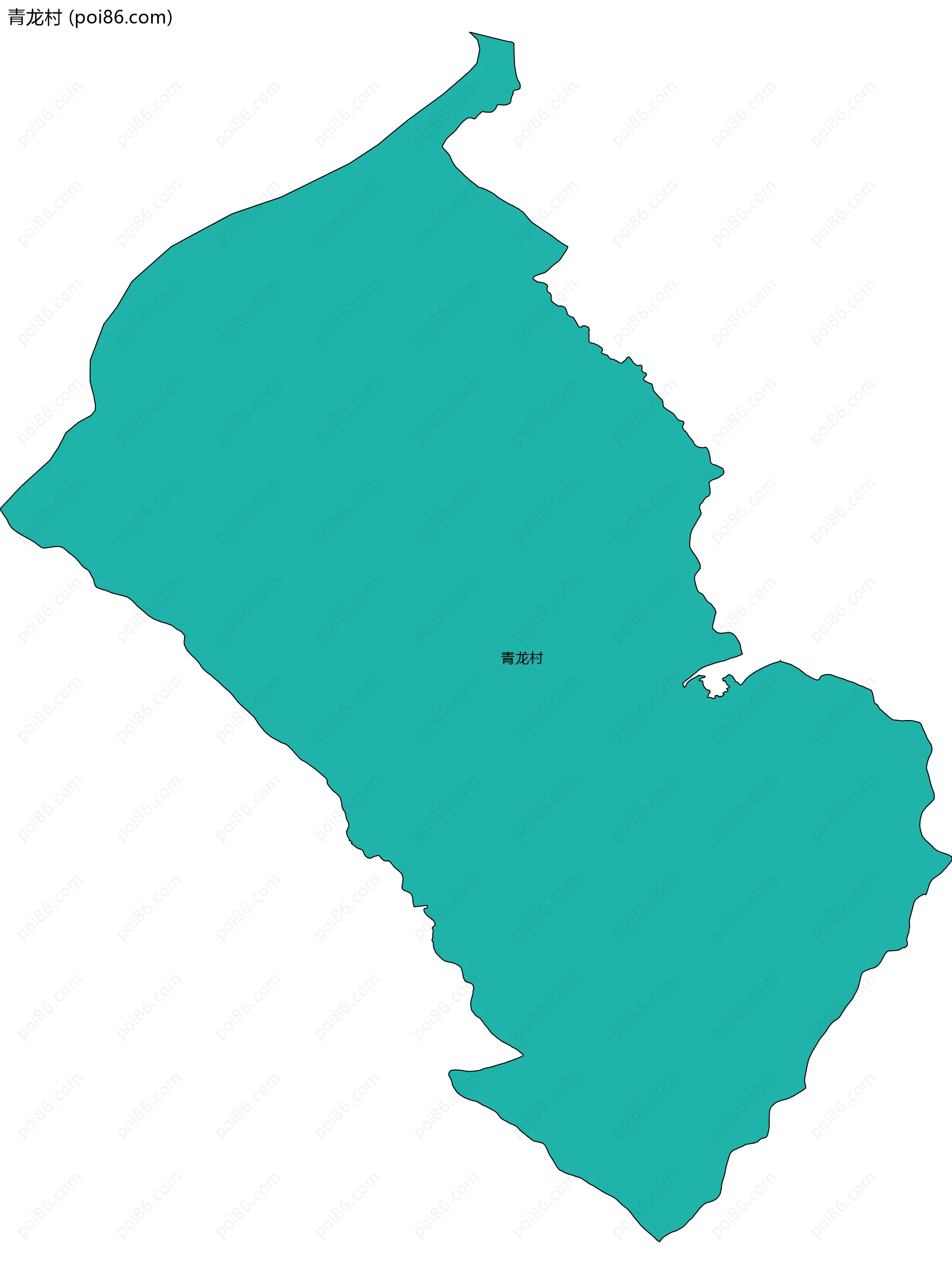 青龙村边界地图