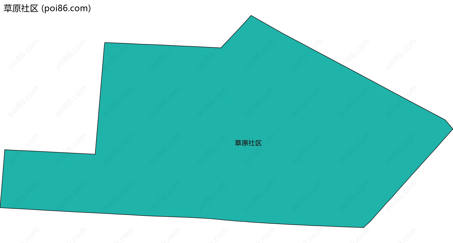 草原社区边界地图