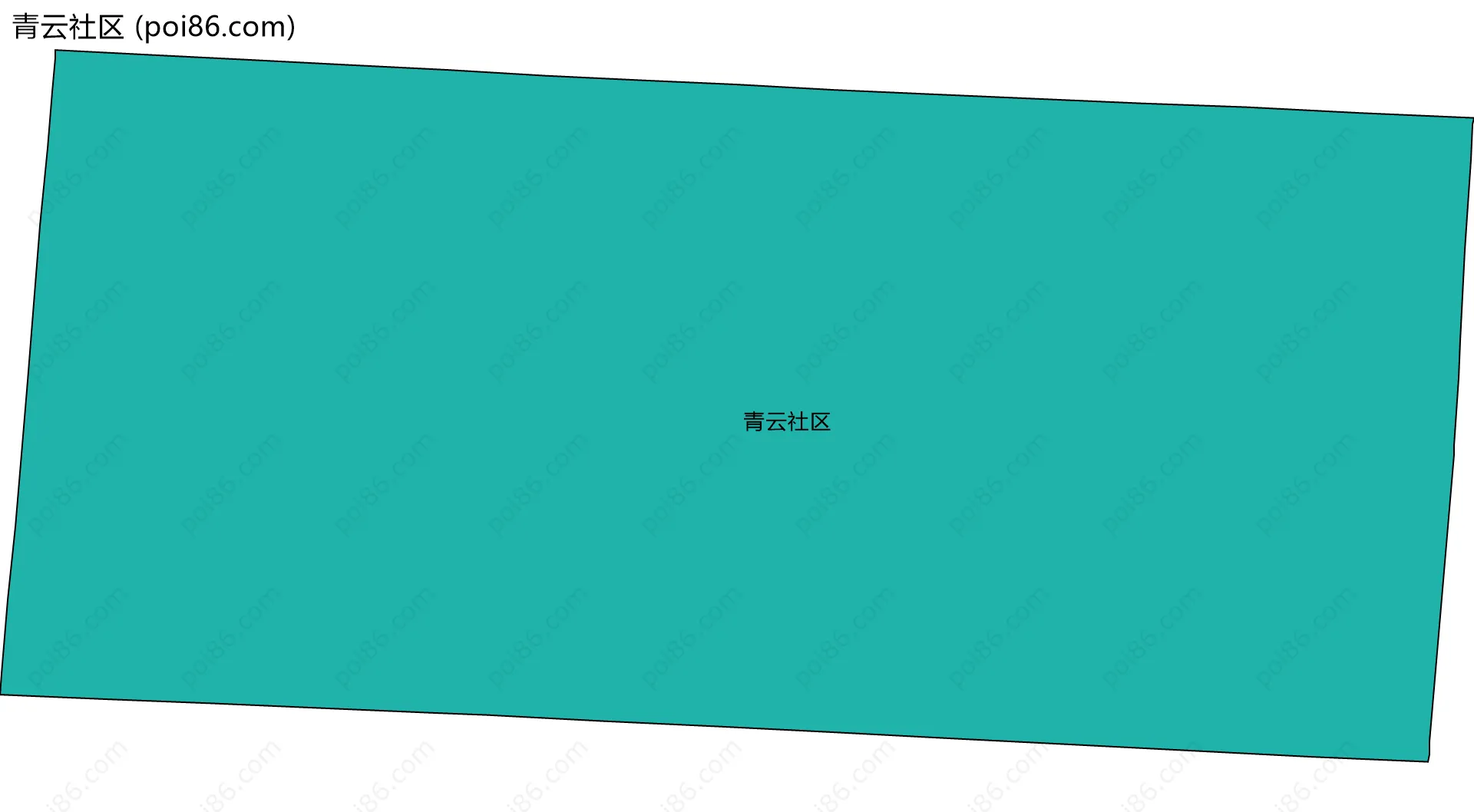 青云社区边界地图