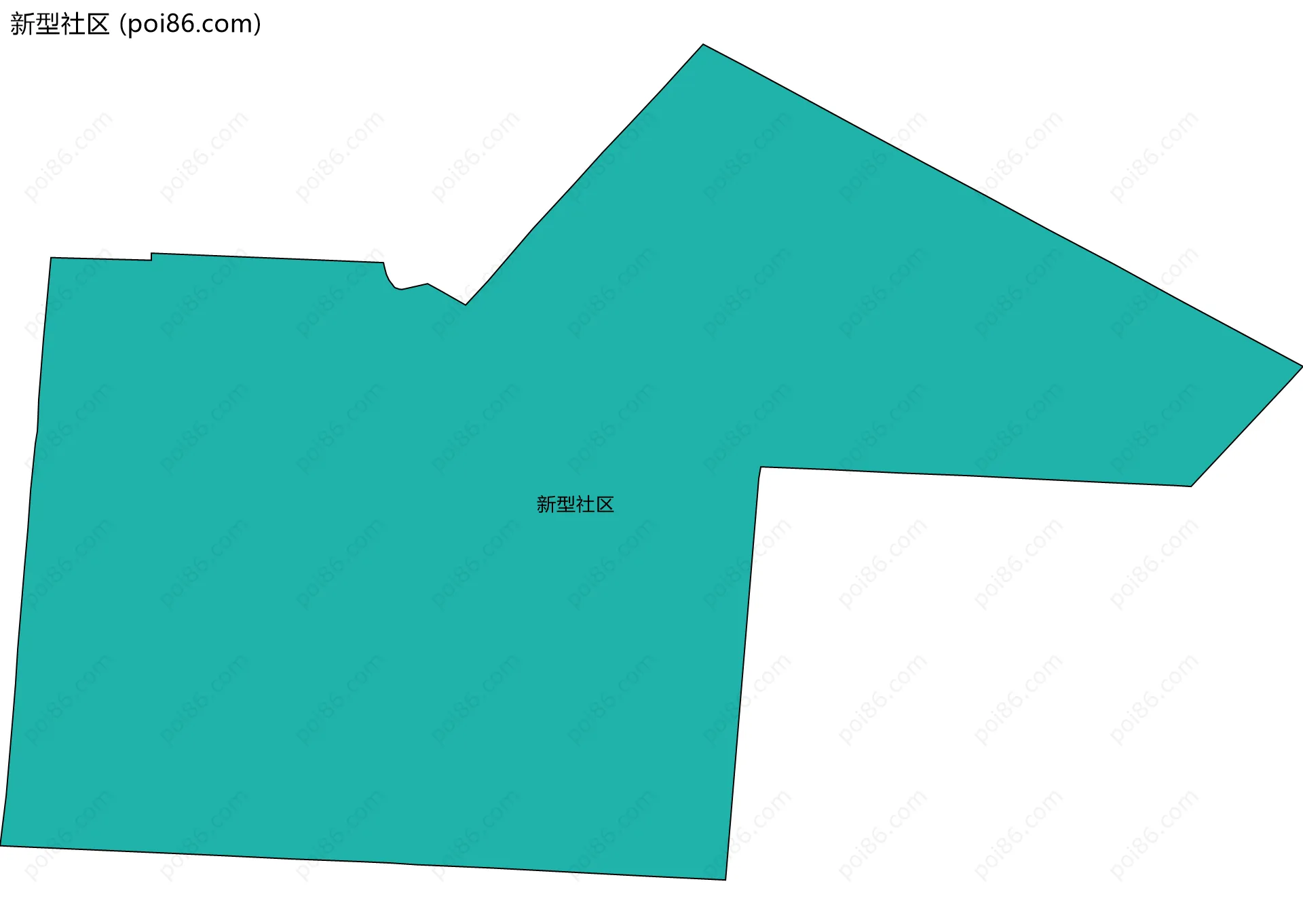 新型社区边界地图