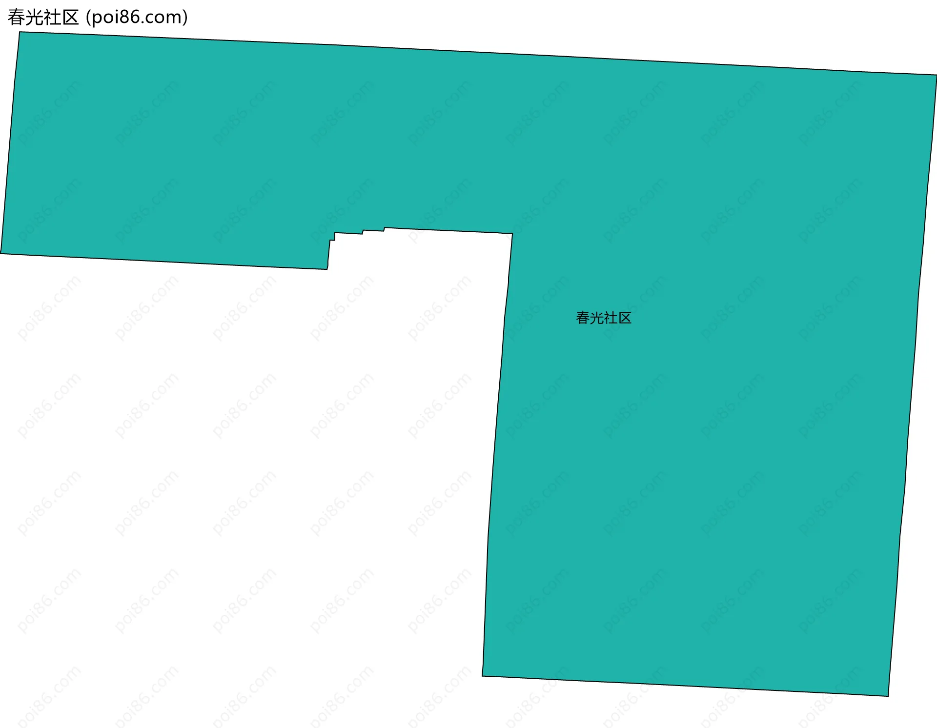 春光社区边界地图
