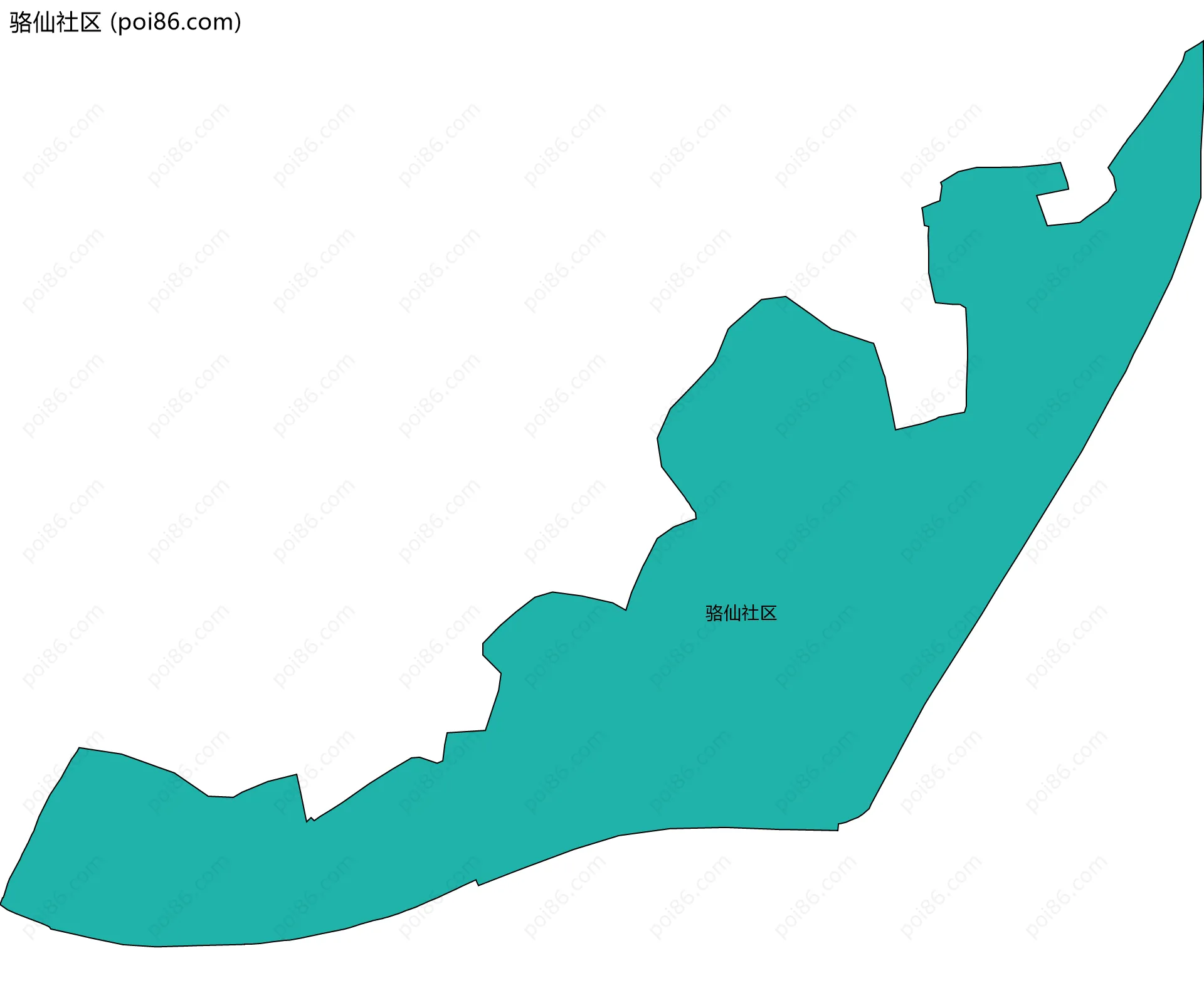 骆仙社区边界地图