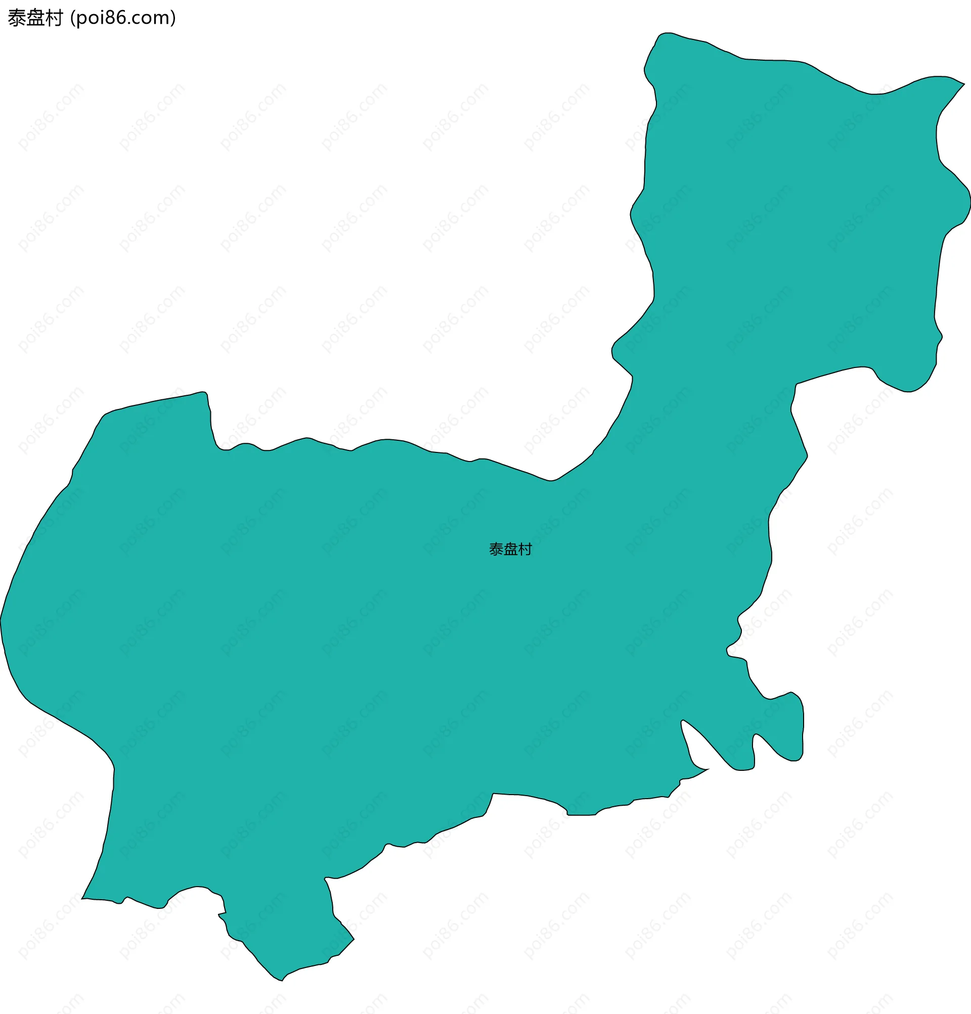 泰盘村边界地图