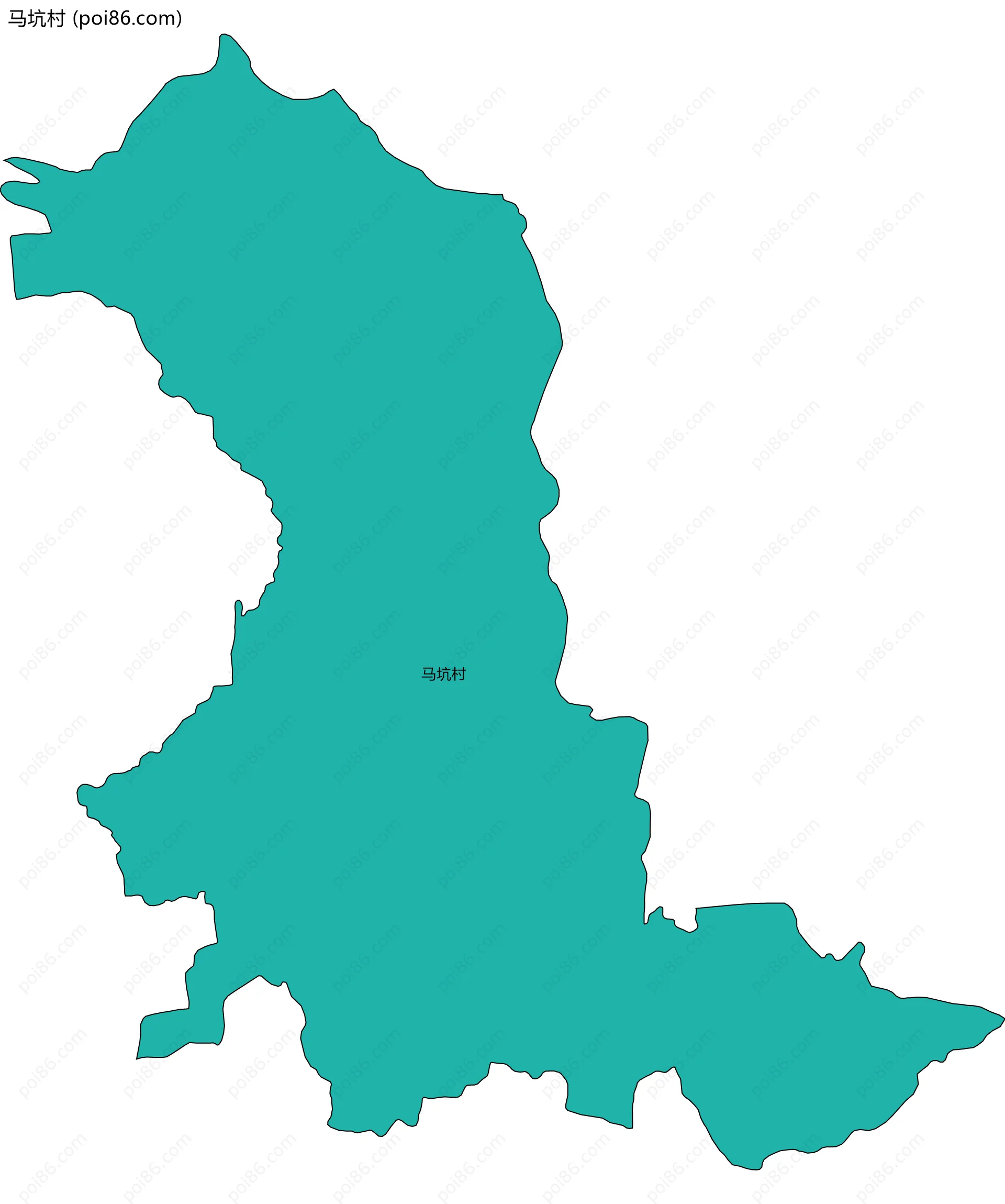 马坑村边界地图
