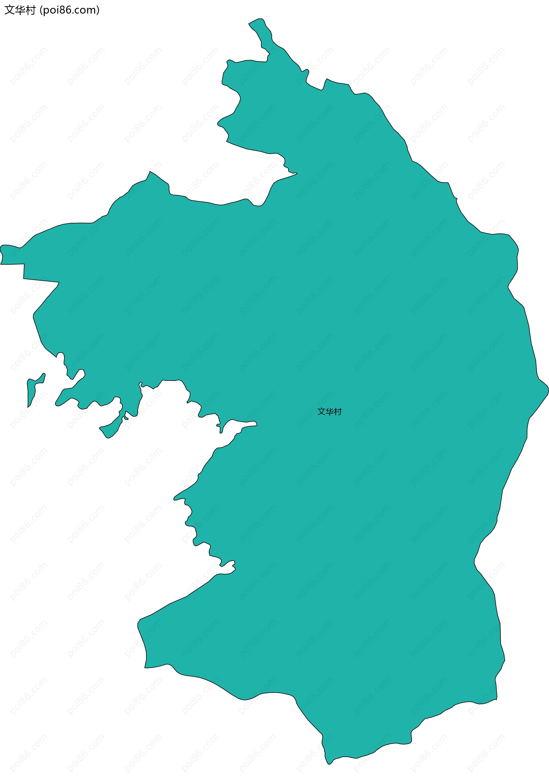 文华村边界地图