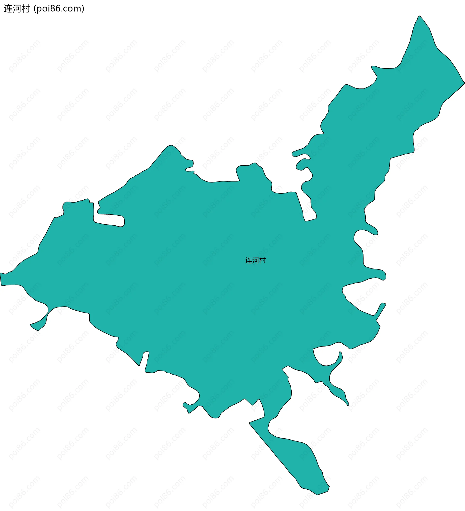 连河村边界地图