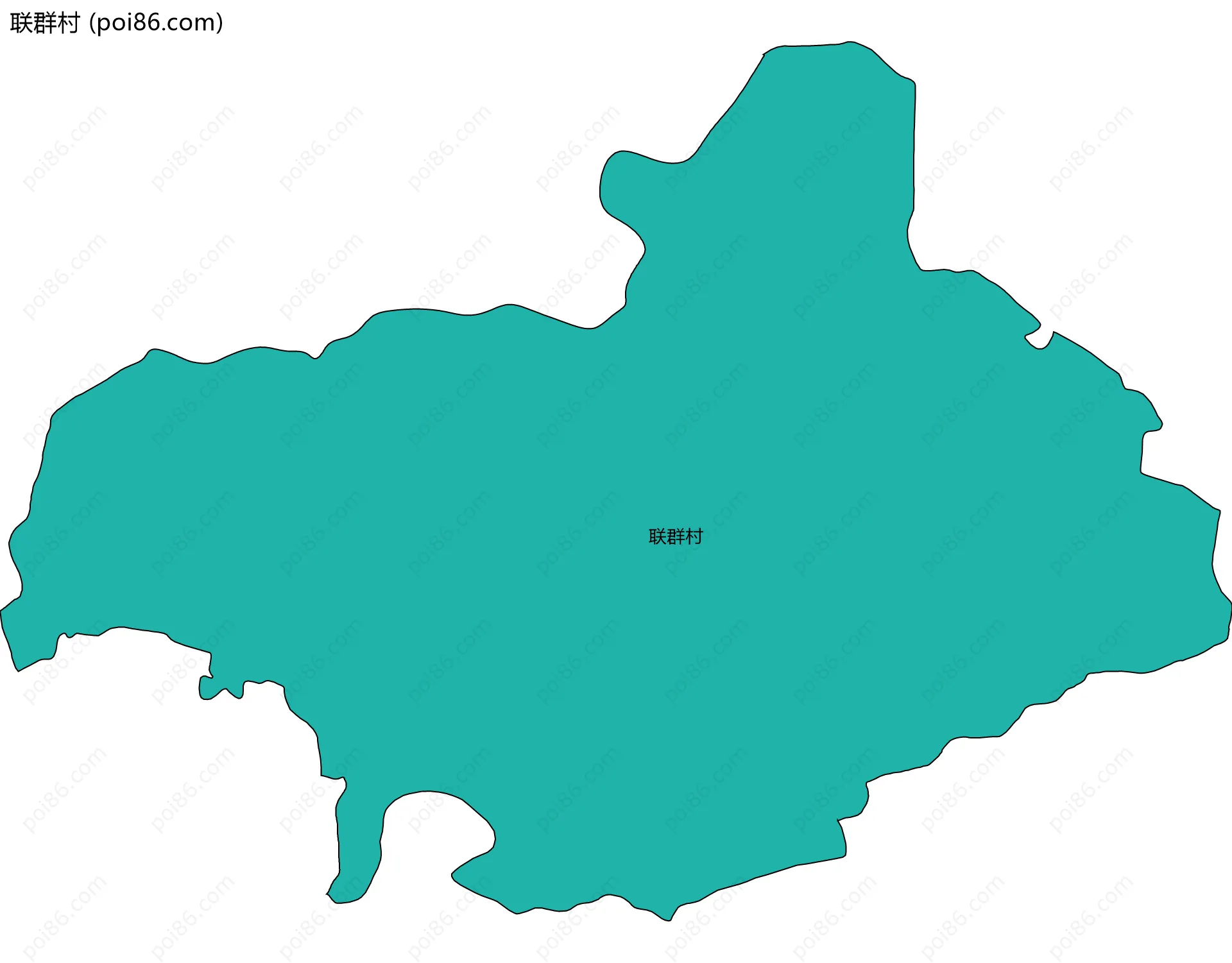 联群村边界地图