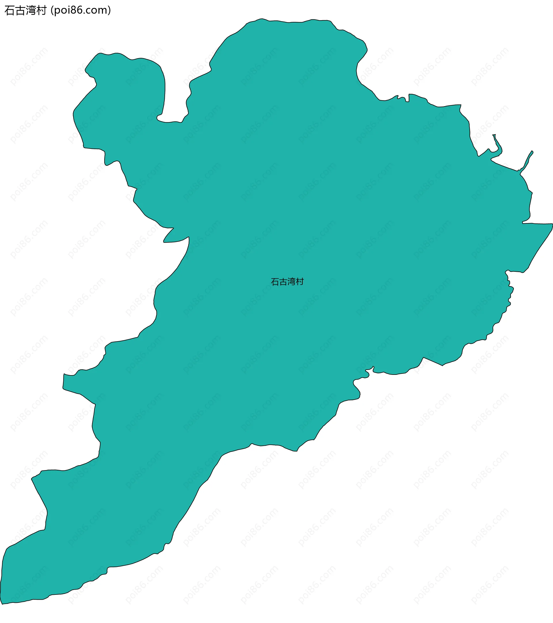 石古湾村边界地图