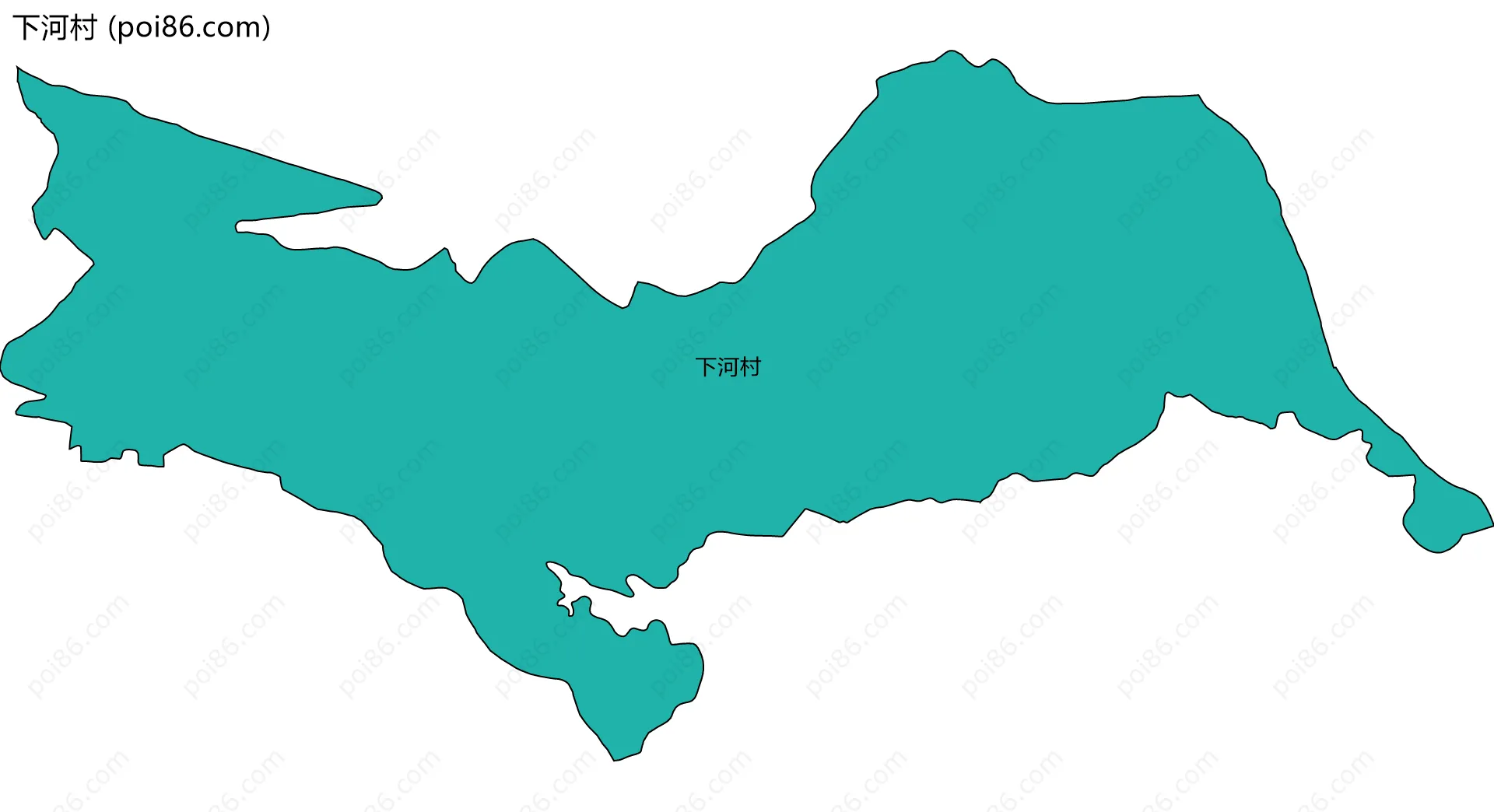 下河村边界地图