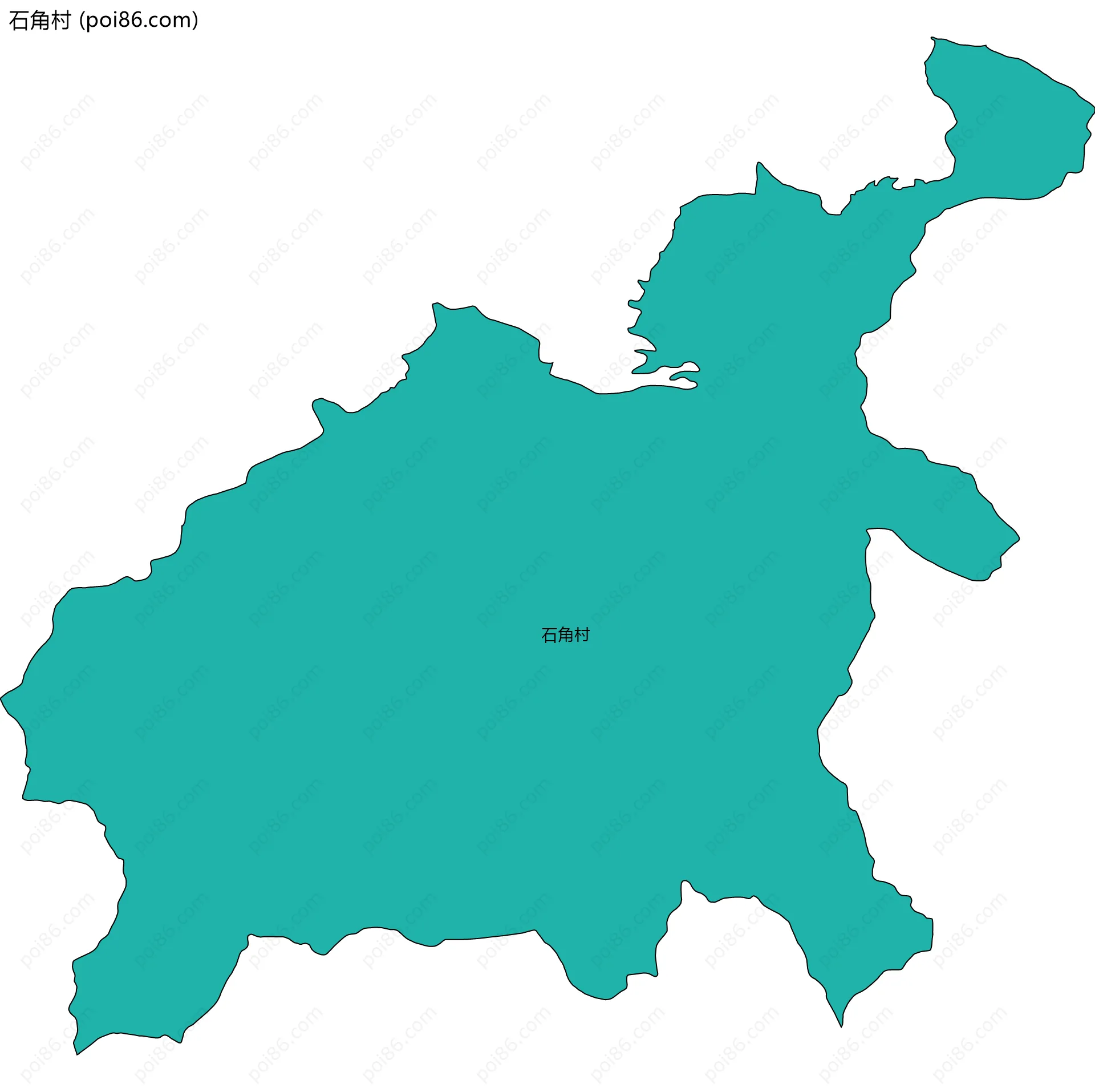 石角村边界地图