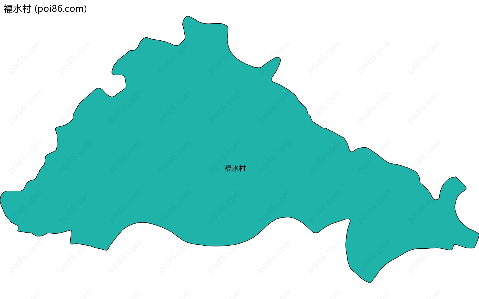 福水村边界地图