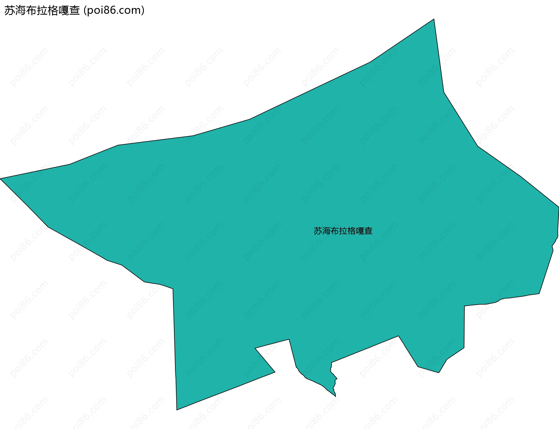 苏海布拉格嘎查边界地图