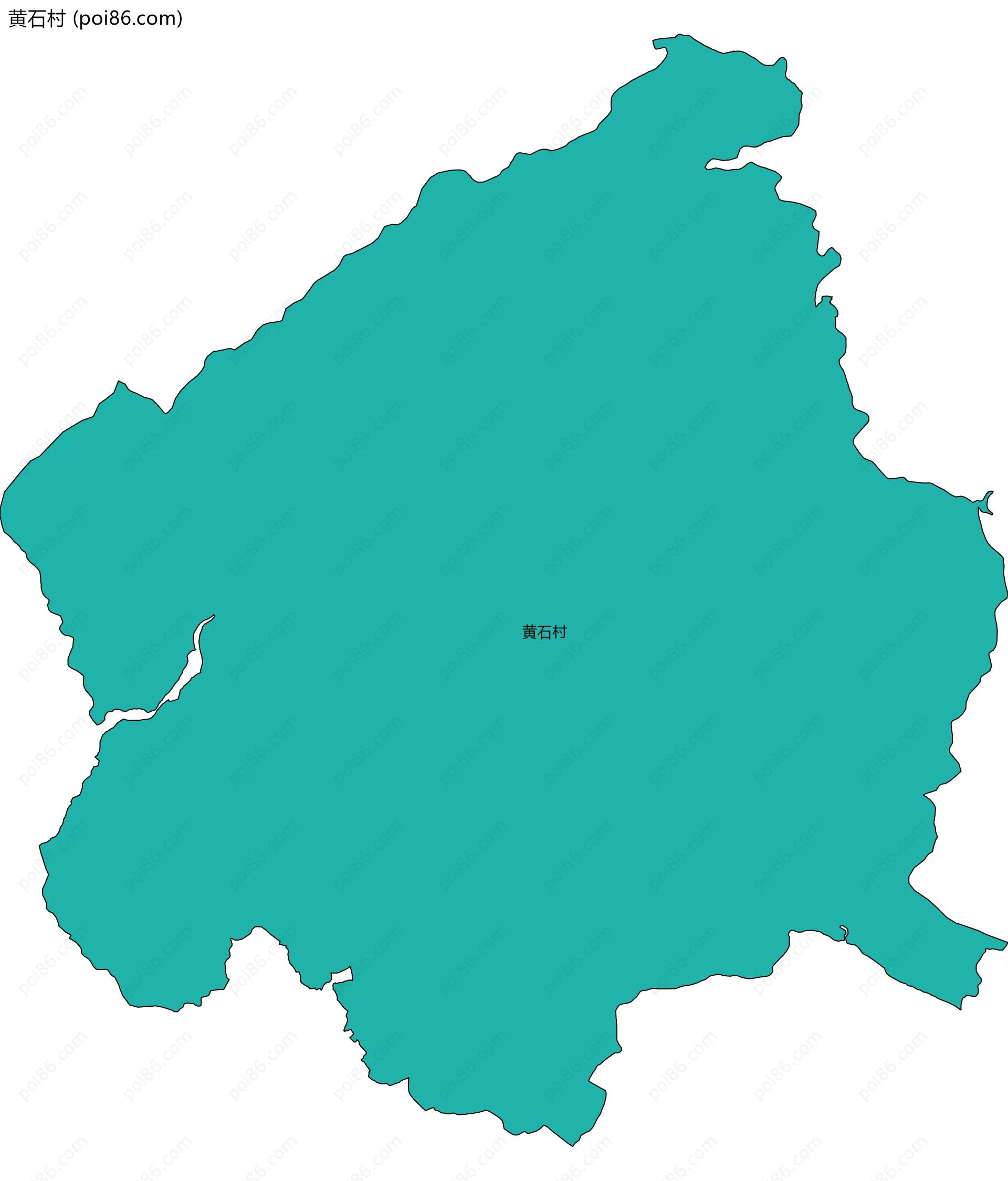 黄石村边界地图