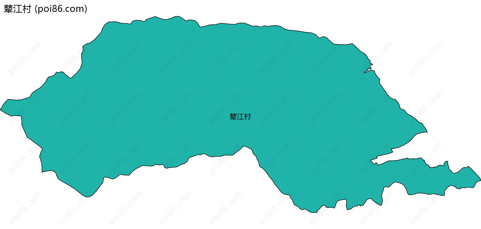 辇江村边界地图