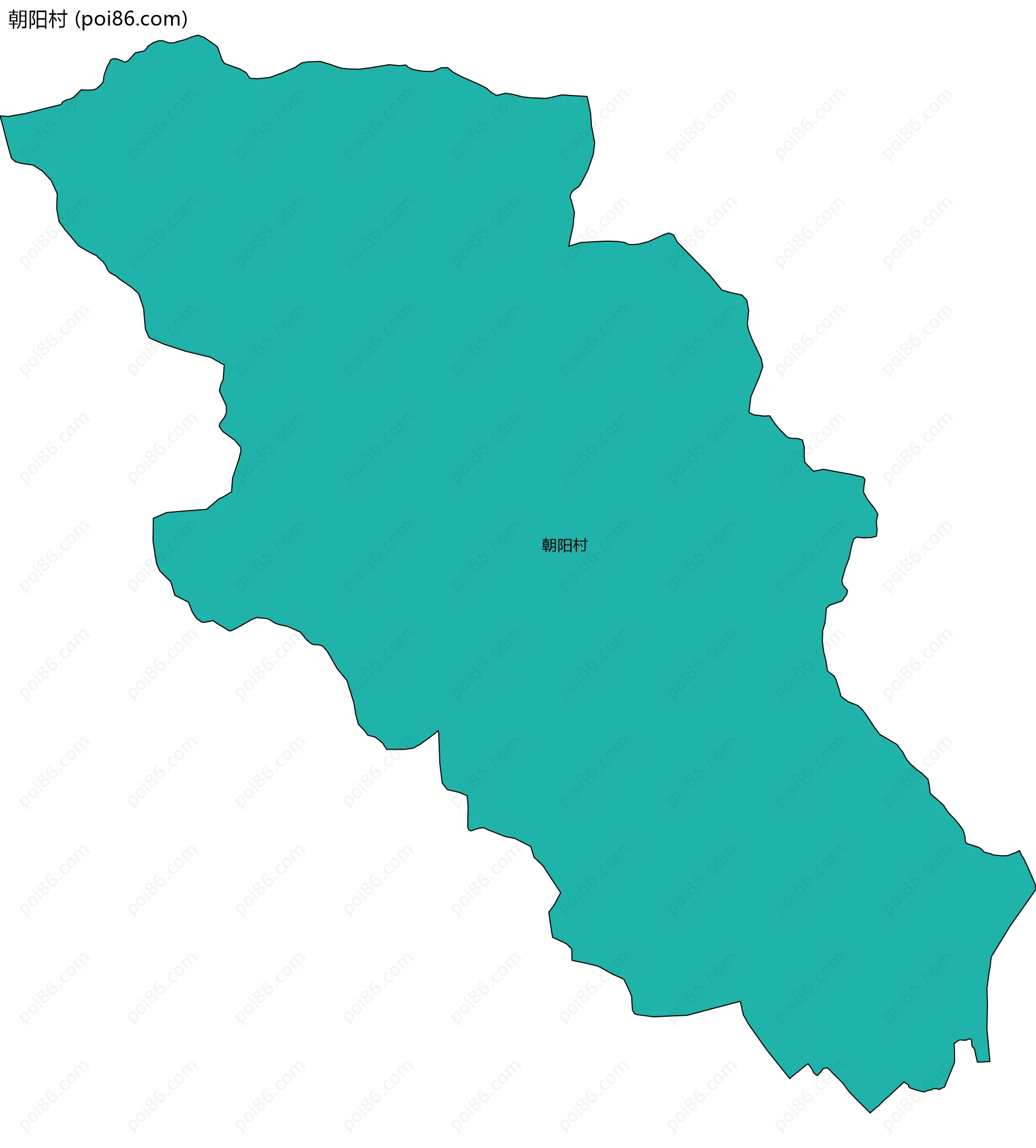 朝阳村边界地图