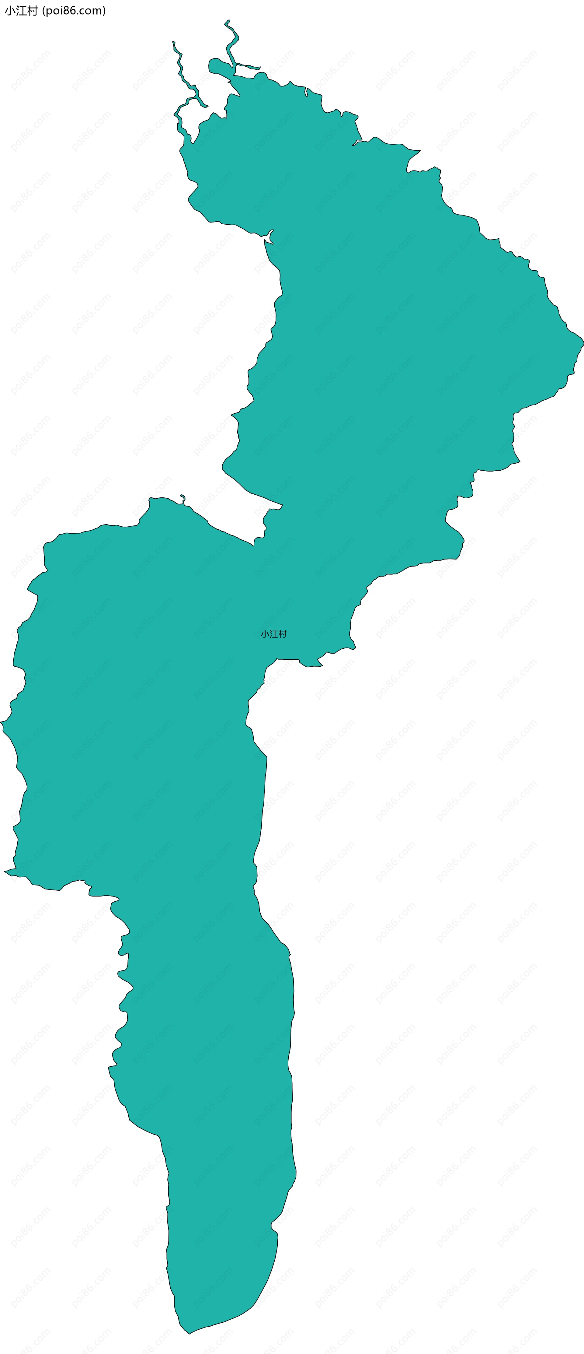 小江村边界地图