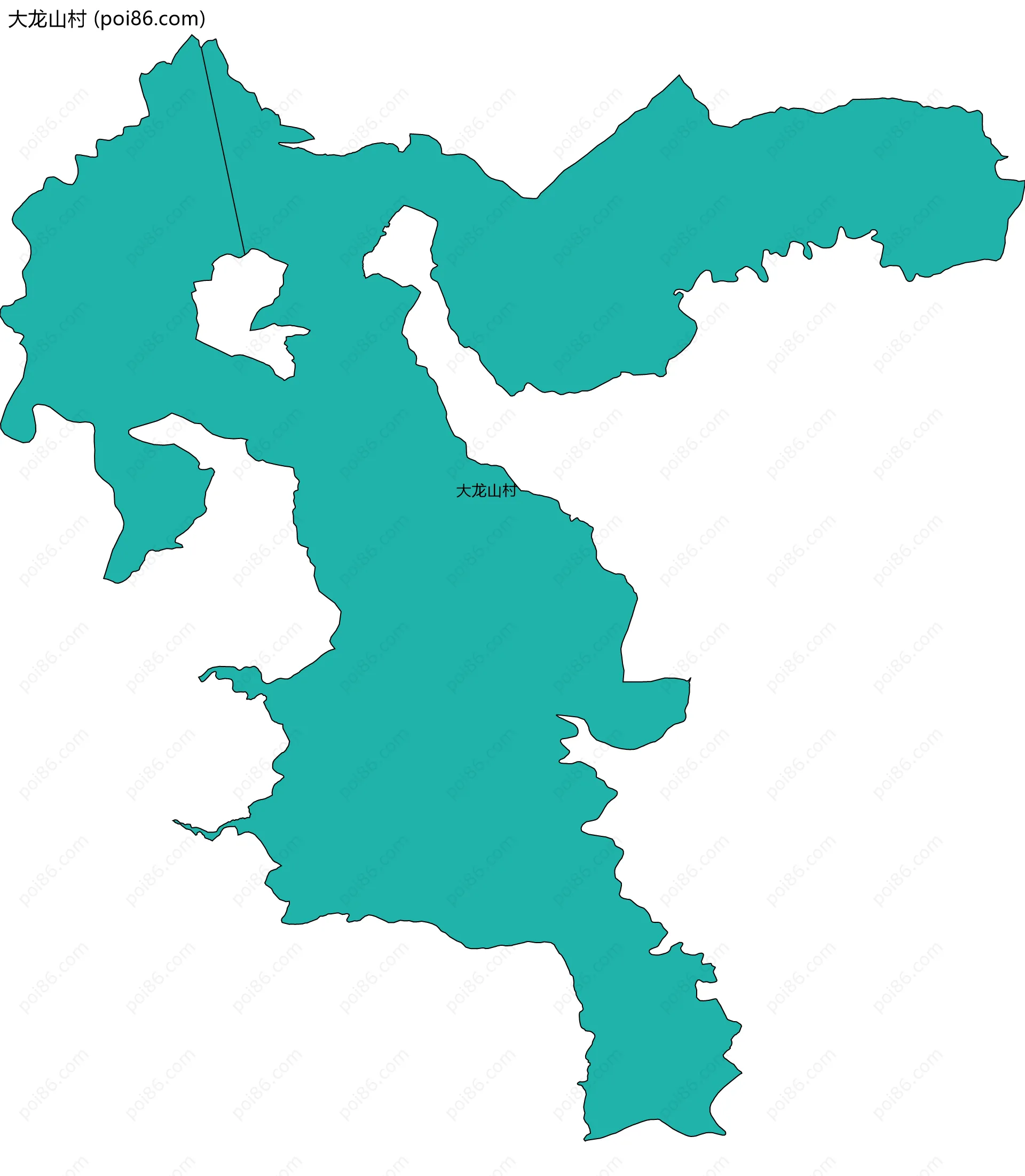 大龙山村边界地图