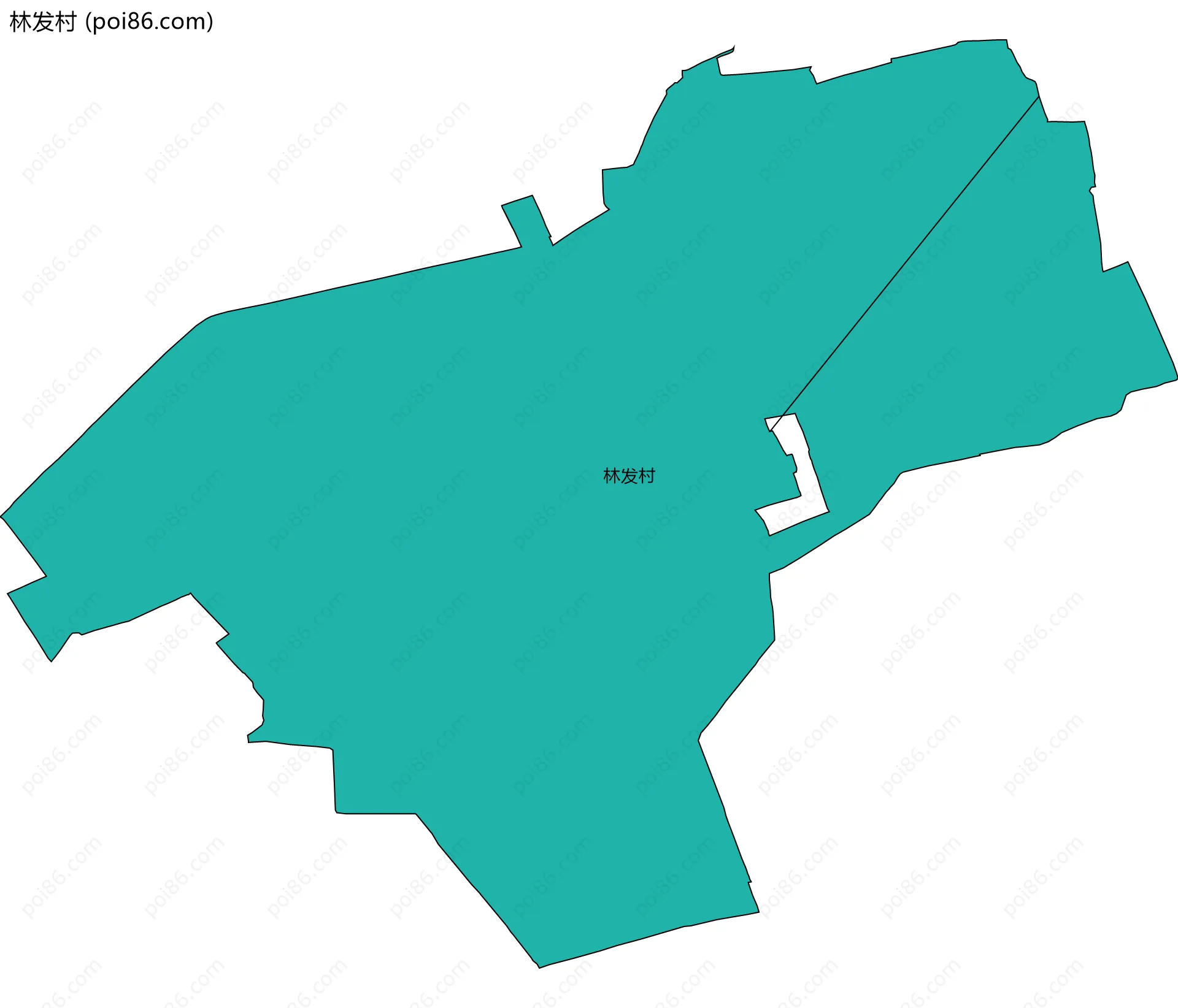 林发村边界地图