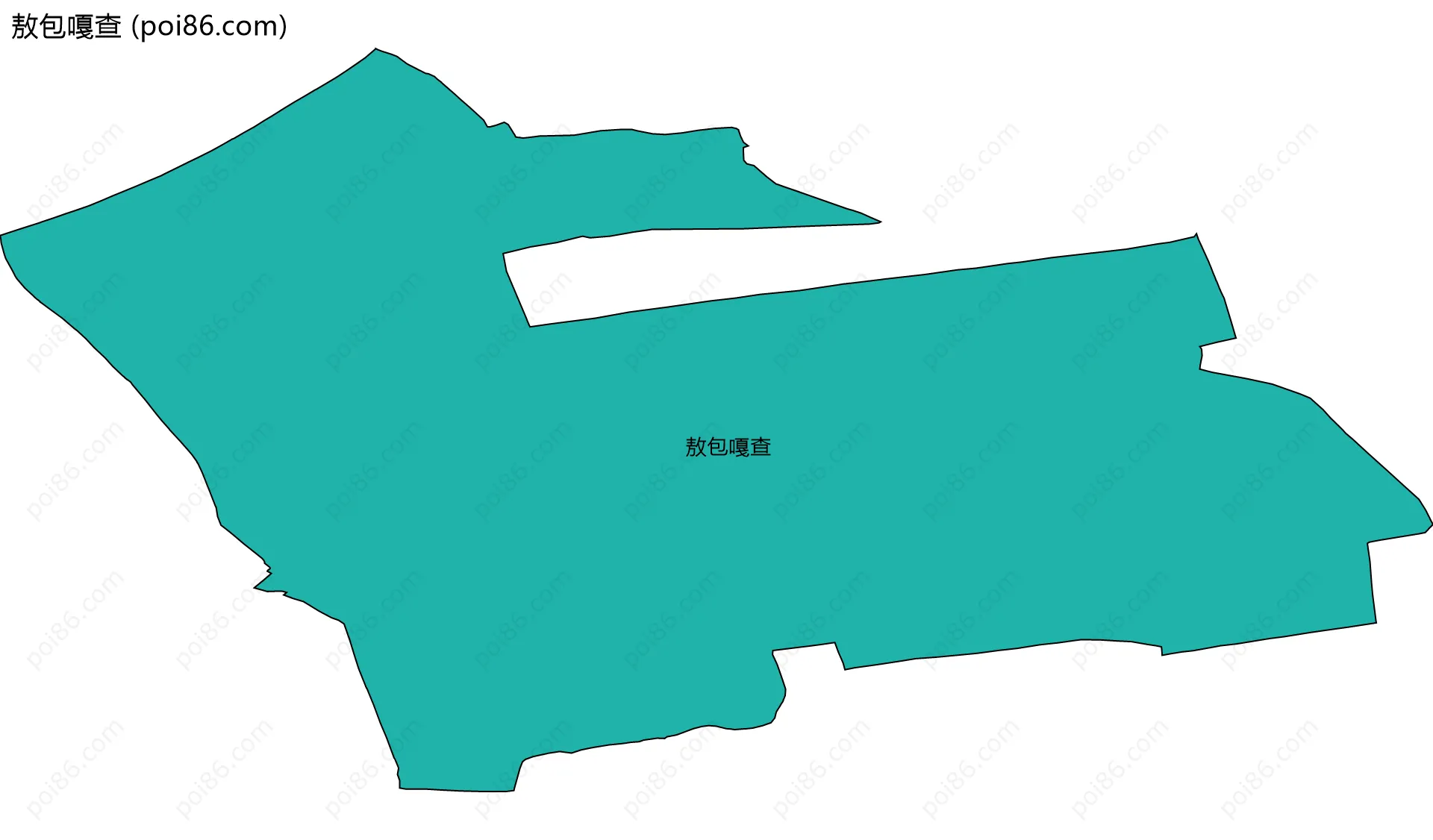 敖包嘎查边界地图