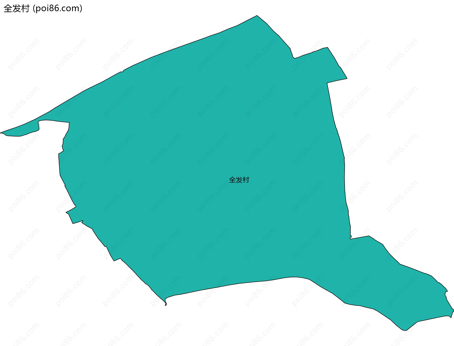 全发村边界地图