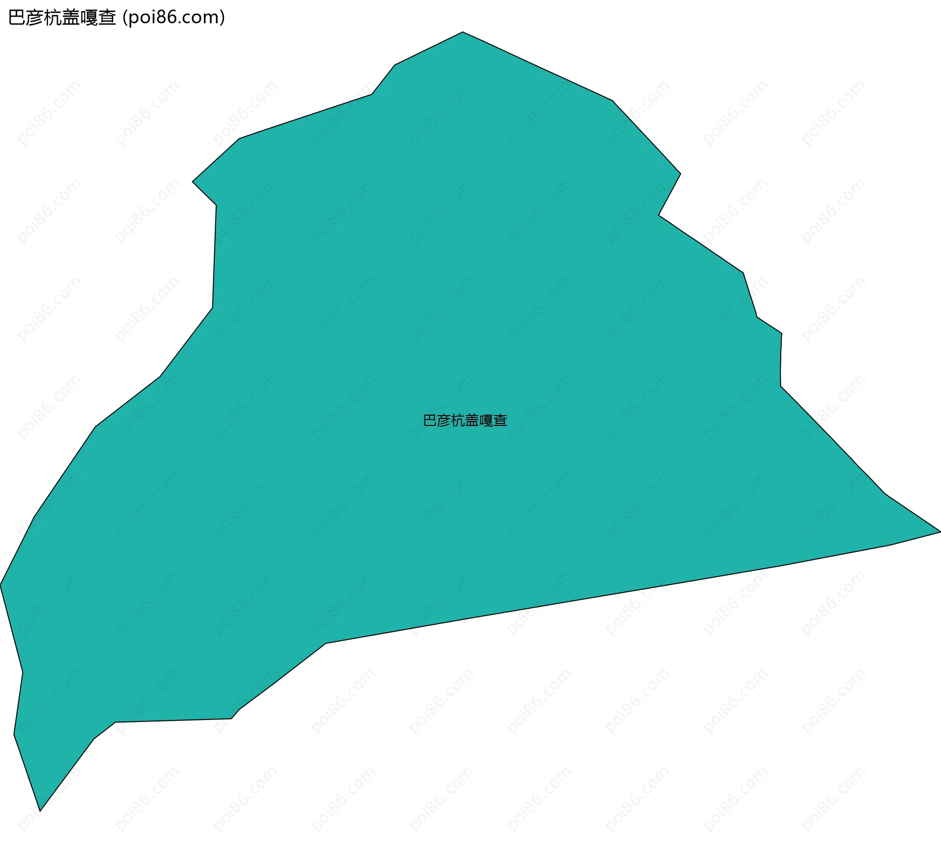 巴彦杭盖嘎查边界地图