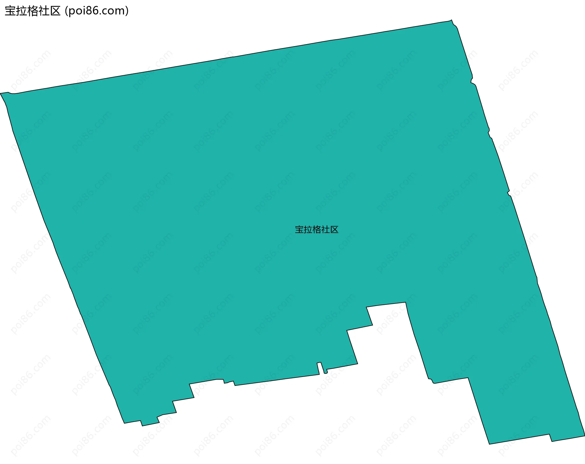 宝拉格社区边界地图