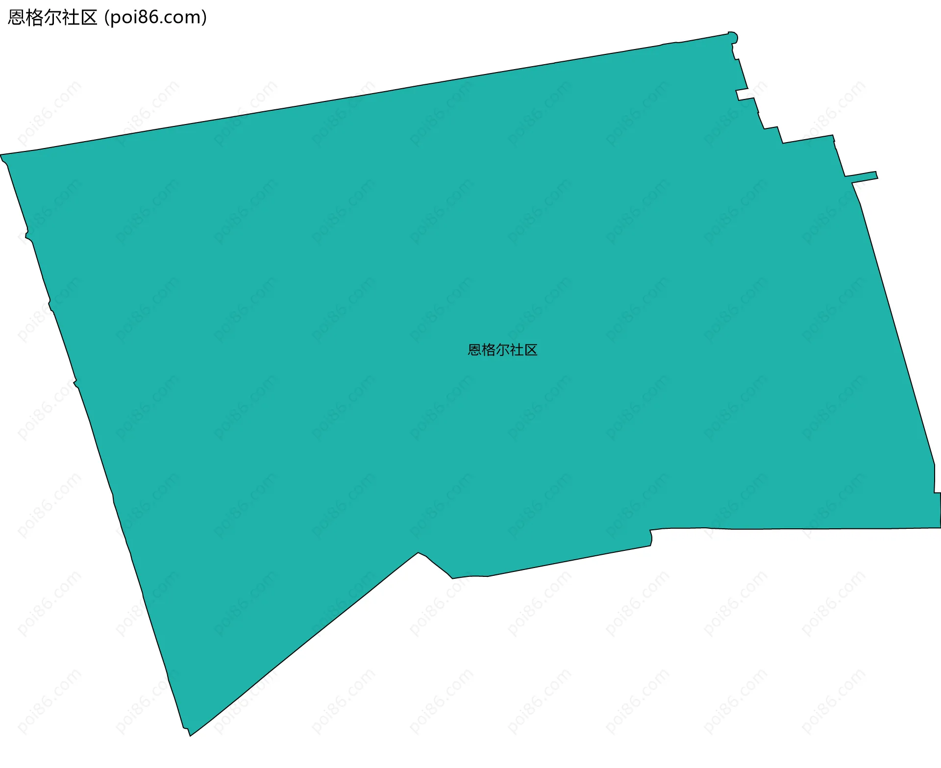 恩格尔社区边界地图