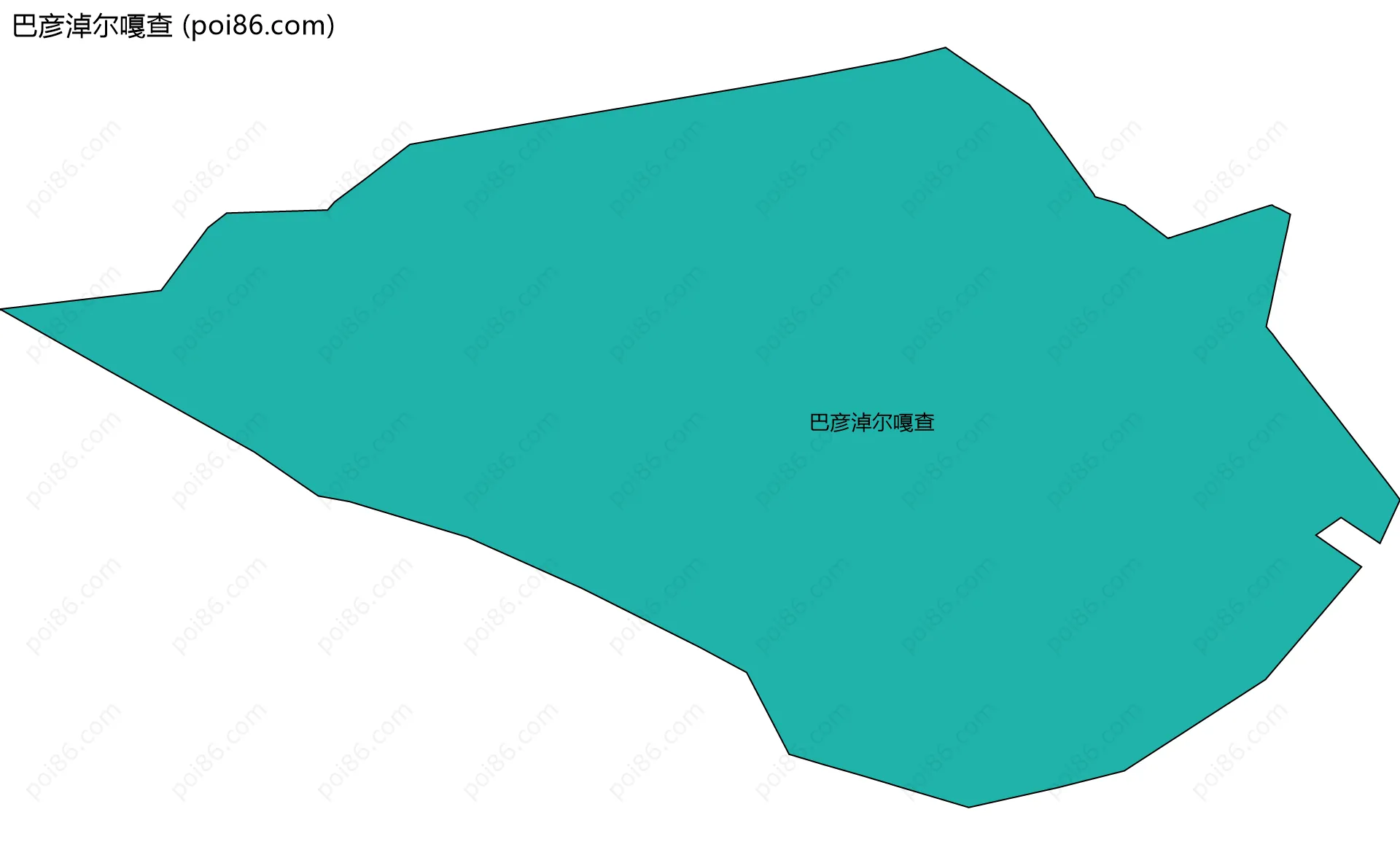 巴彦淖尔嘎查边界地图