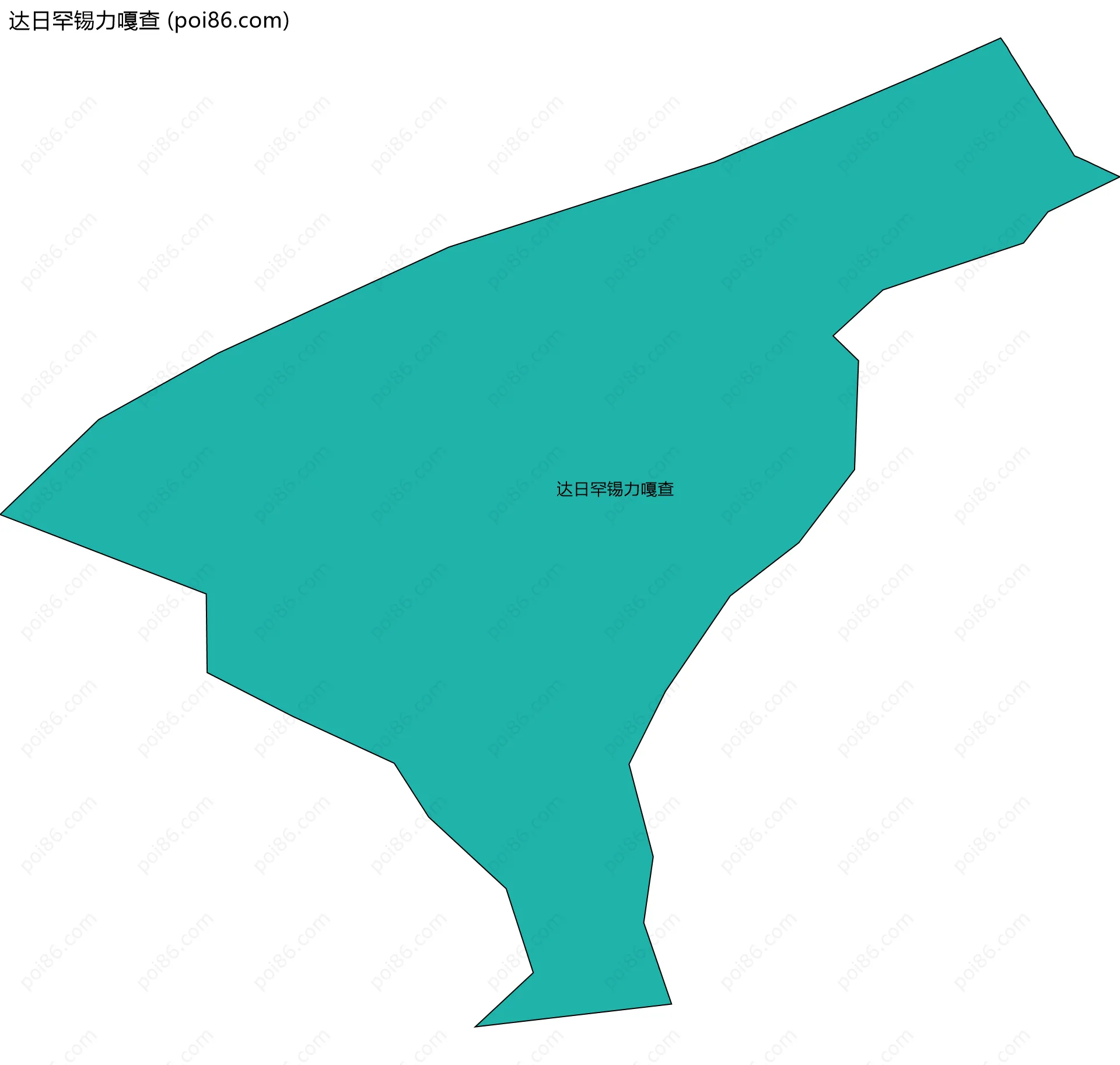 达日罕锡力嘎查边界地图