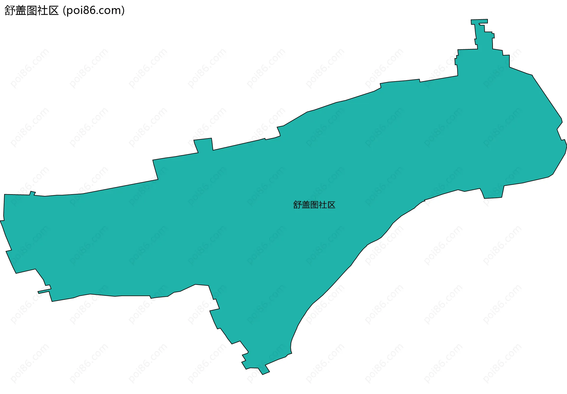 舒盖图社区边界地图