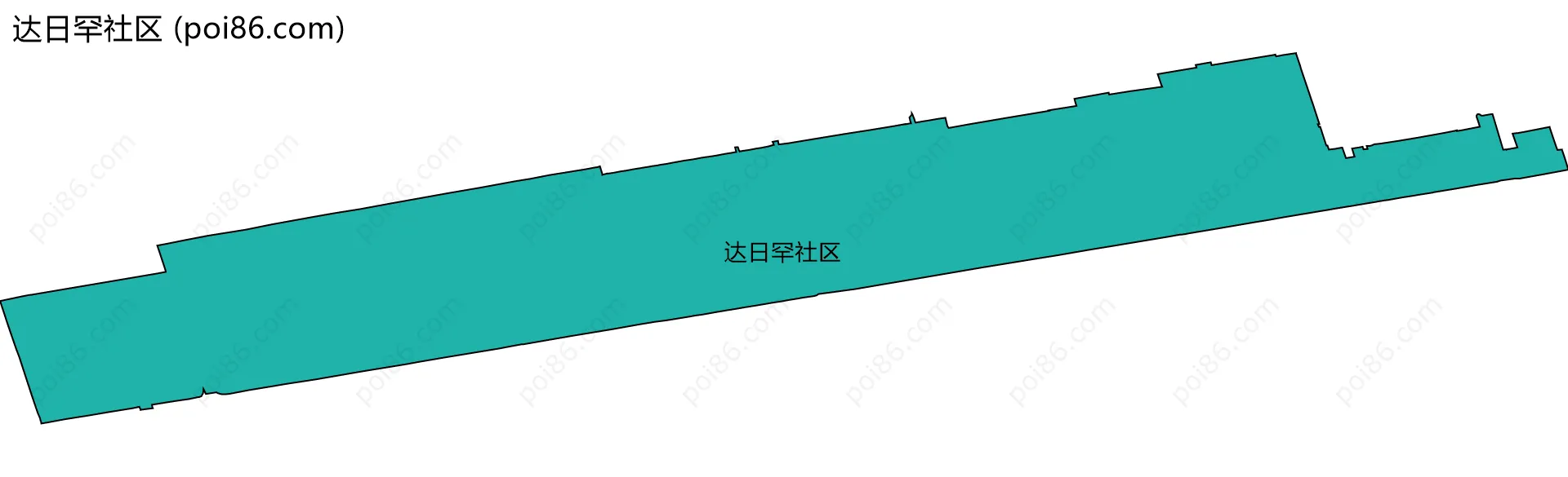 达日罕社区边界地图