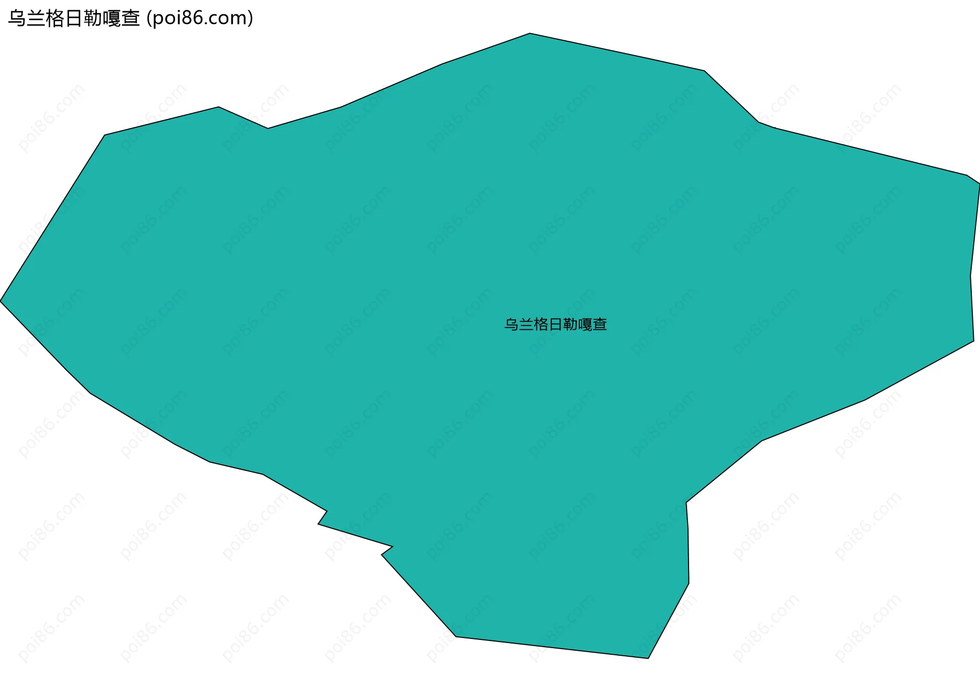 乌兰格日勒嘎查边界地图