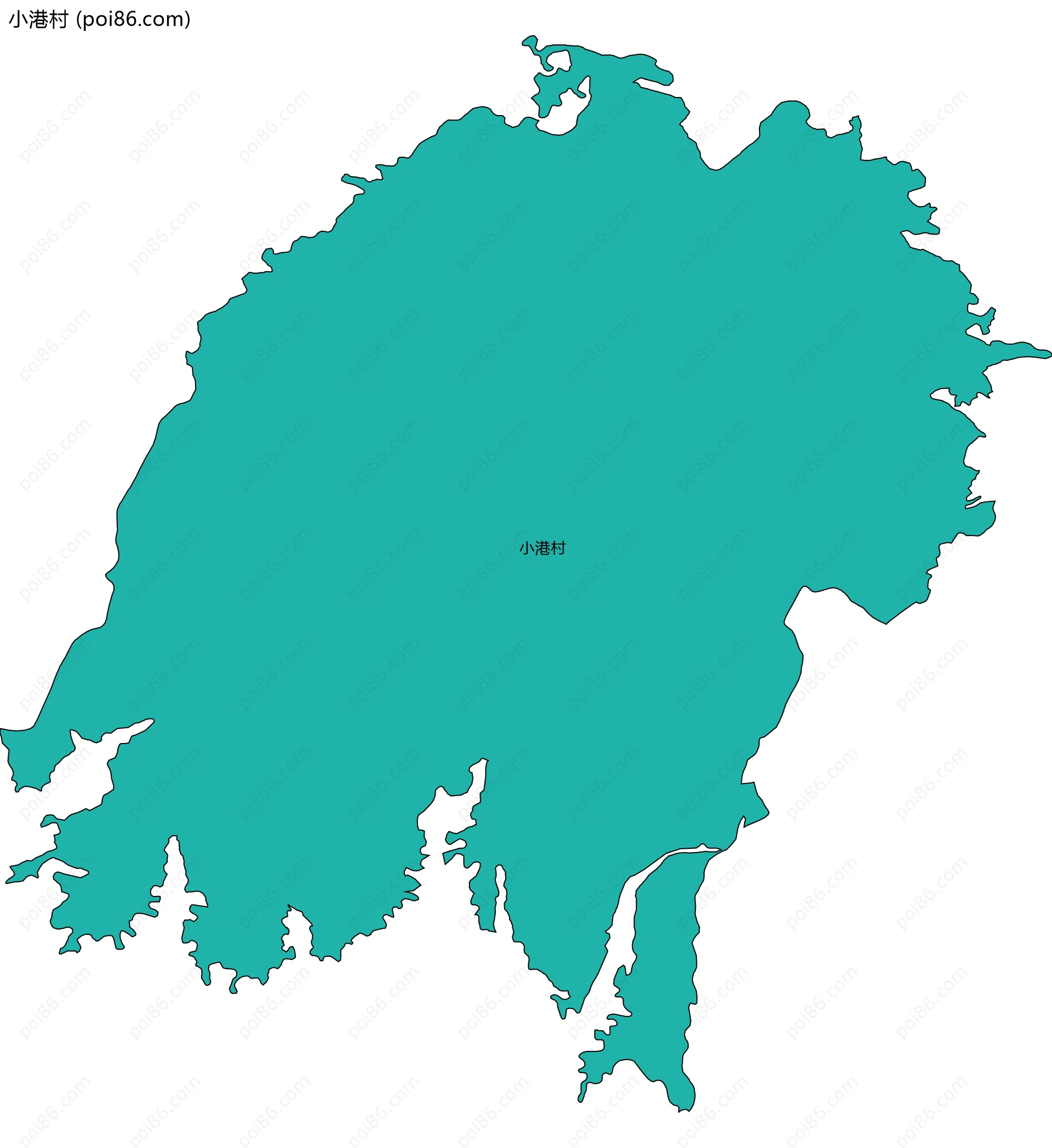 小港村边界地图