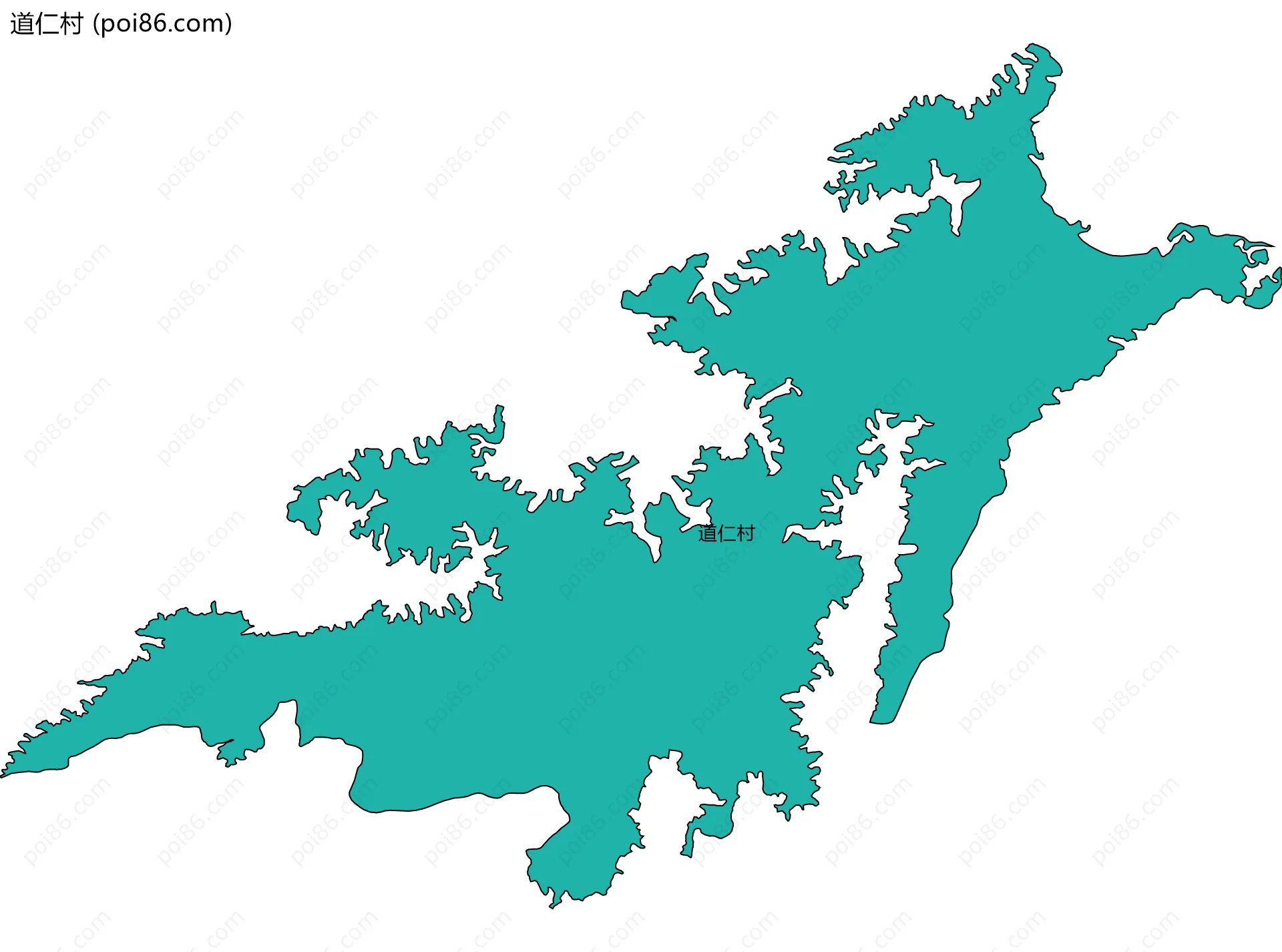 道仁村边界地图