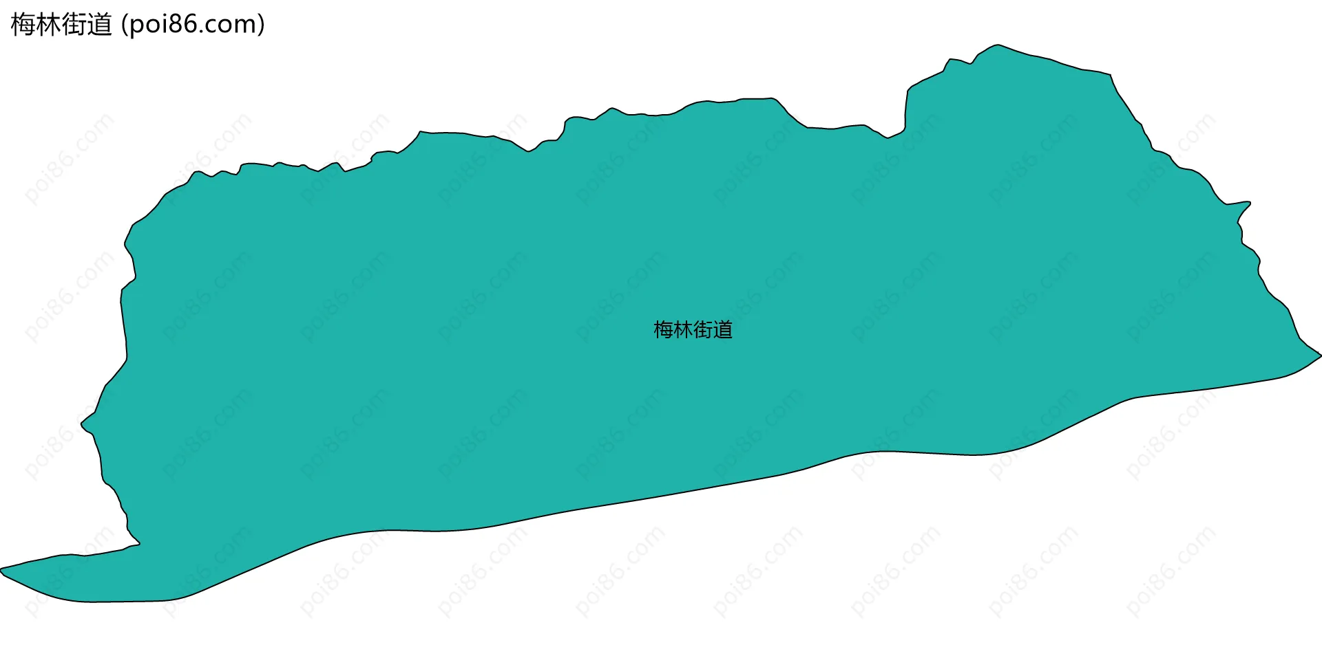 梅林街道边界地图