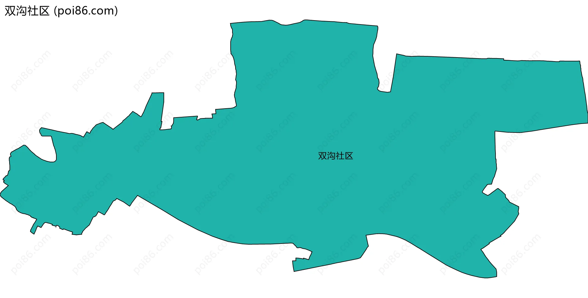 双沟社区边界地图