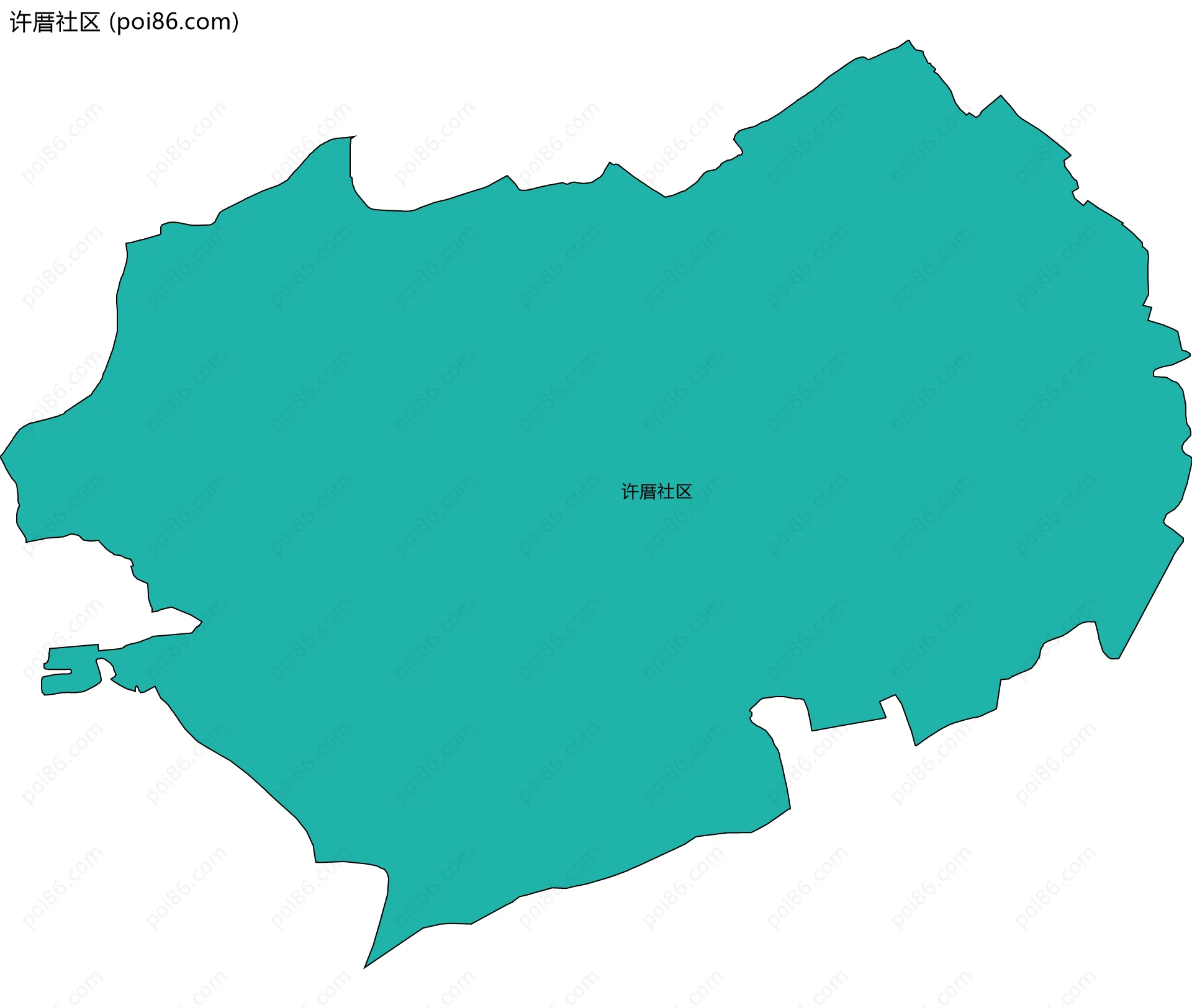 许厝社区边界地图