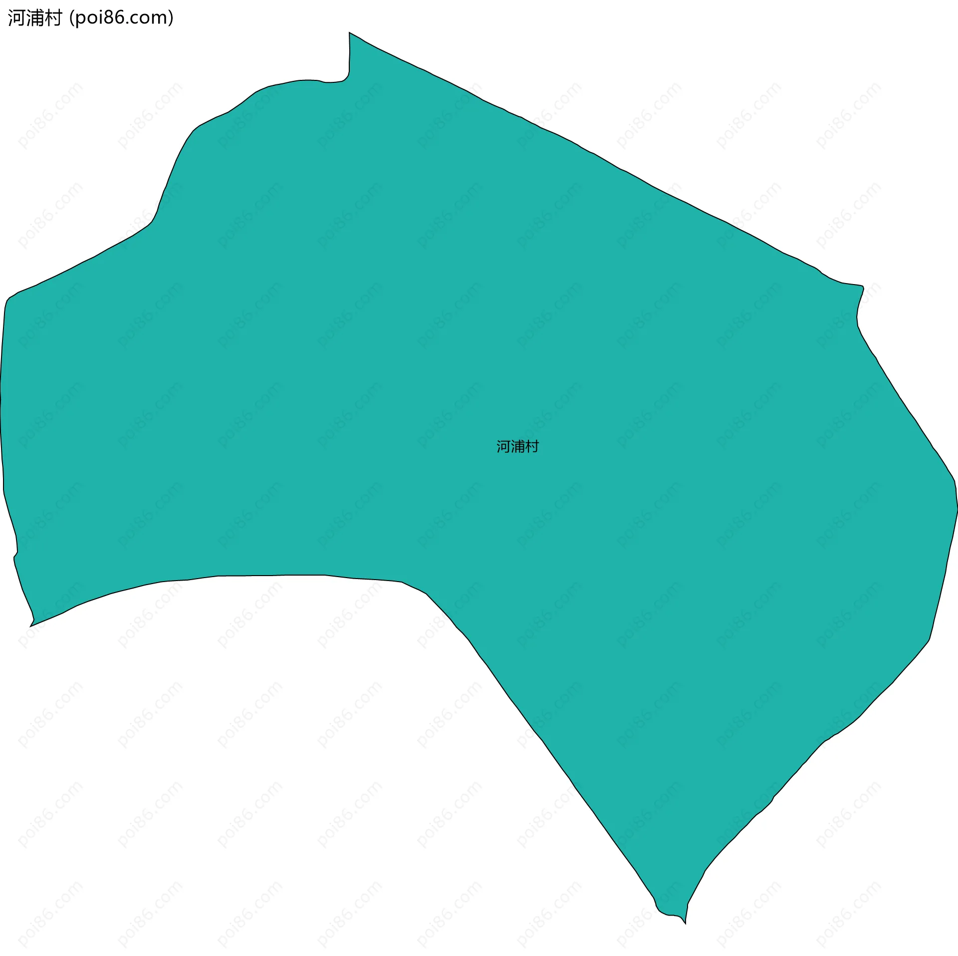 河浦村边界地图