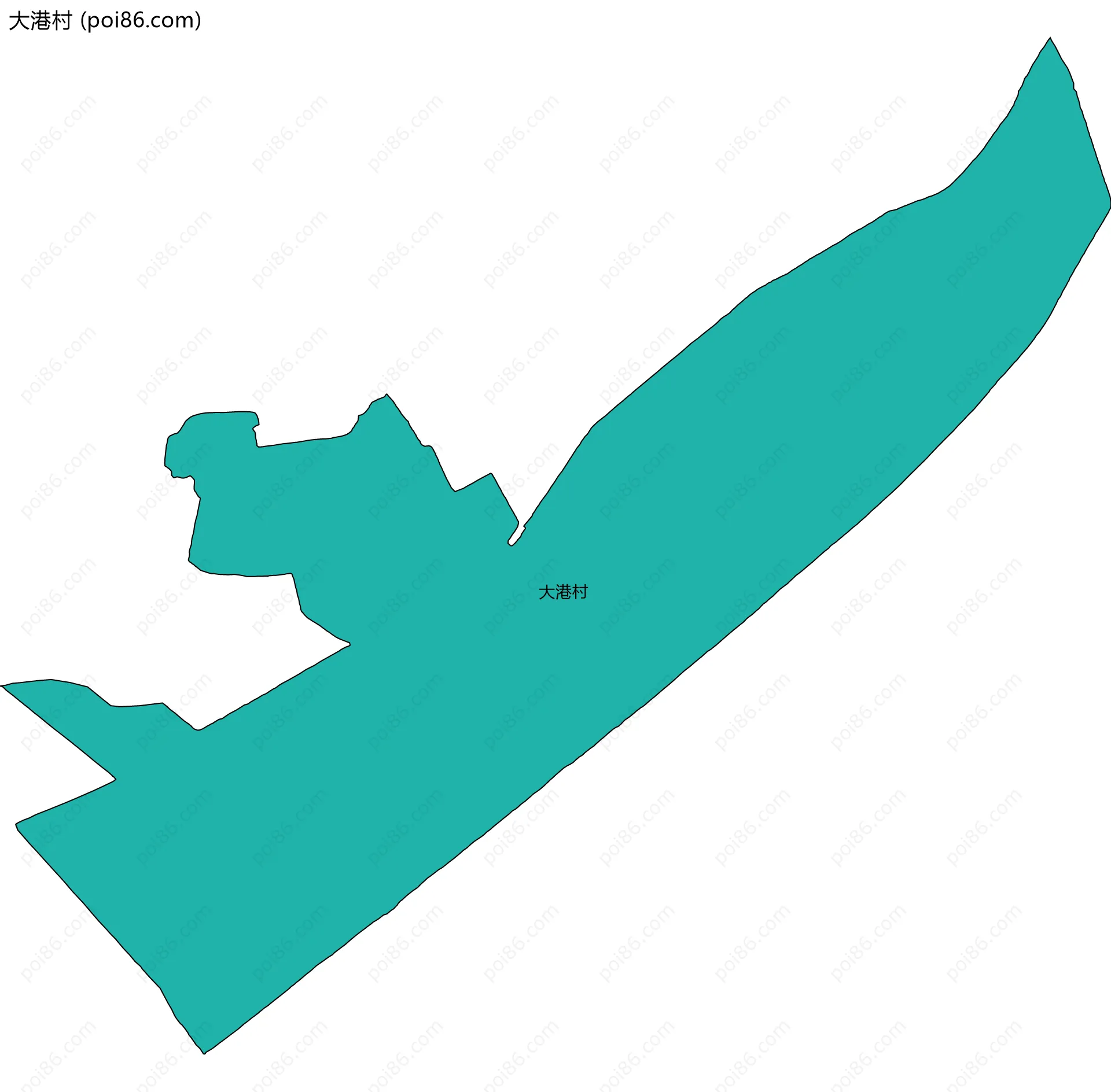 大港村边界地图
