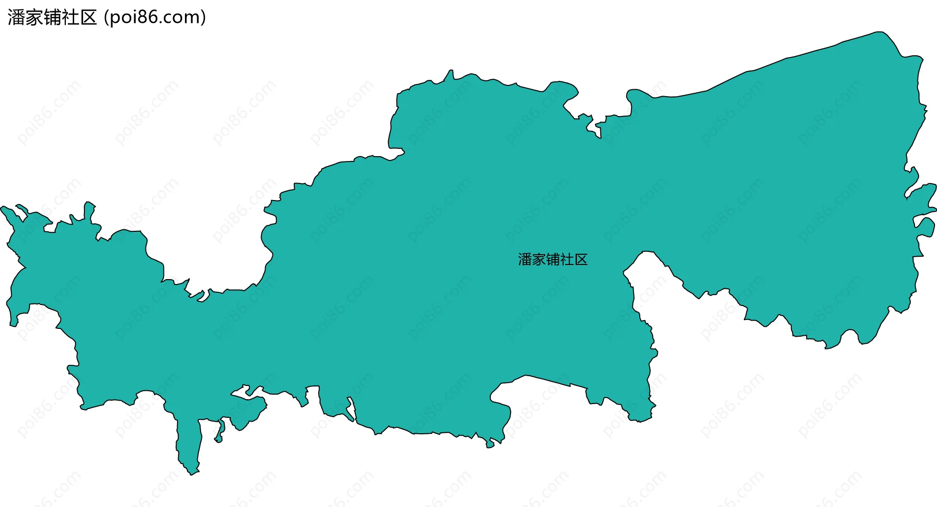 潘家铺社区边界地图