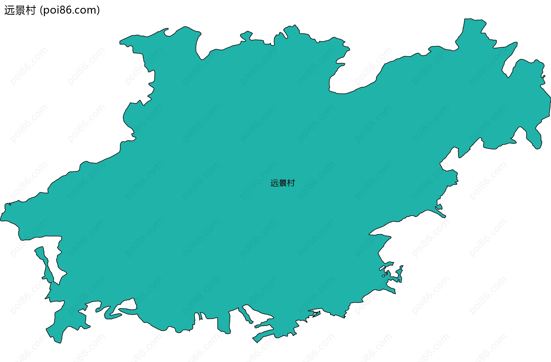 远景村边界地图