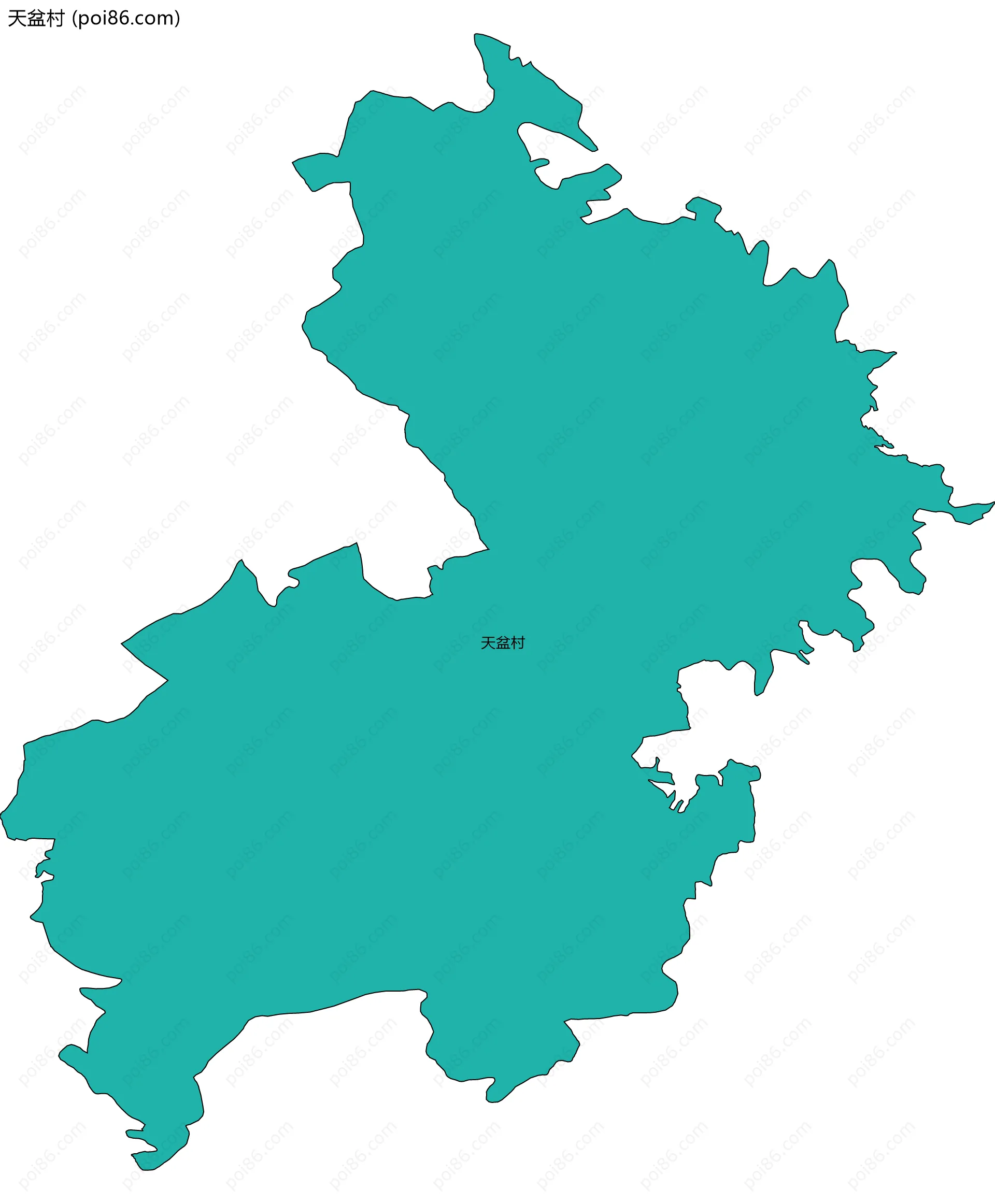 天盆村边界地图