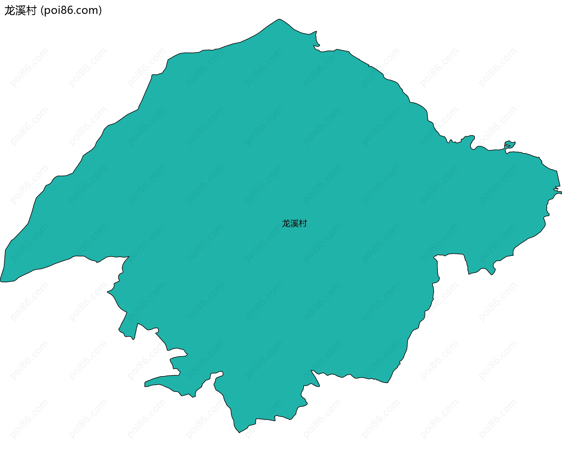 龙溪村边界地图