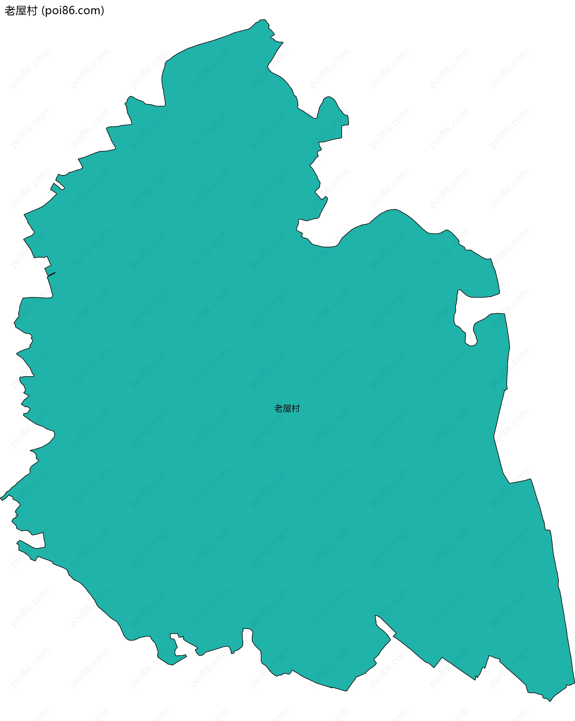 老屋村边界地图