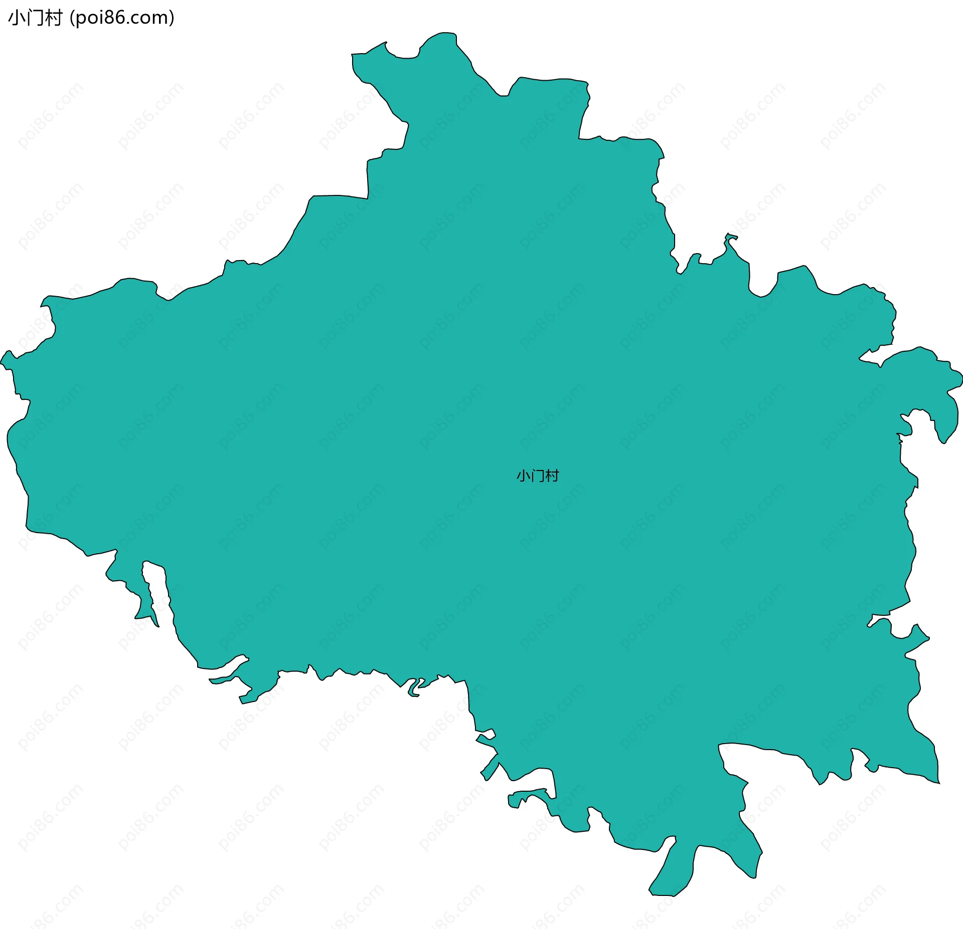 小门村边界地图