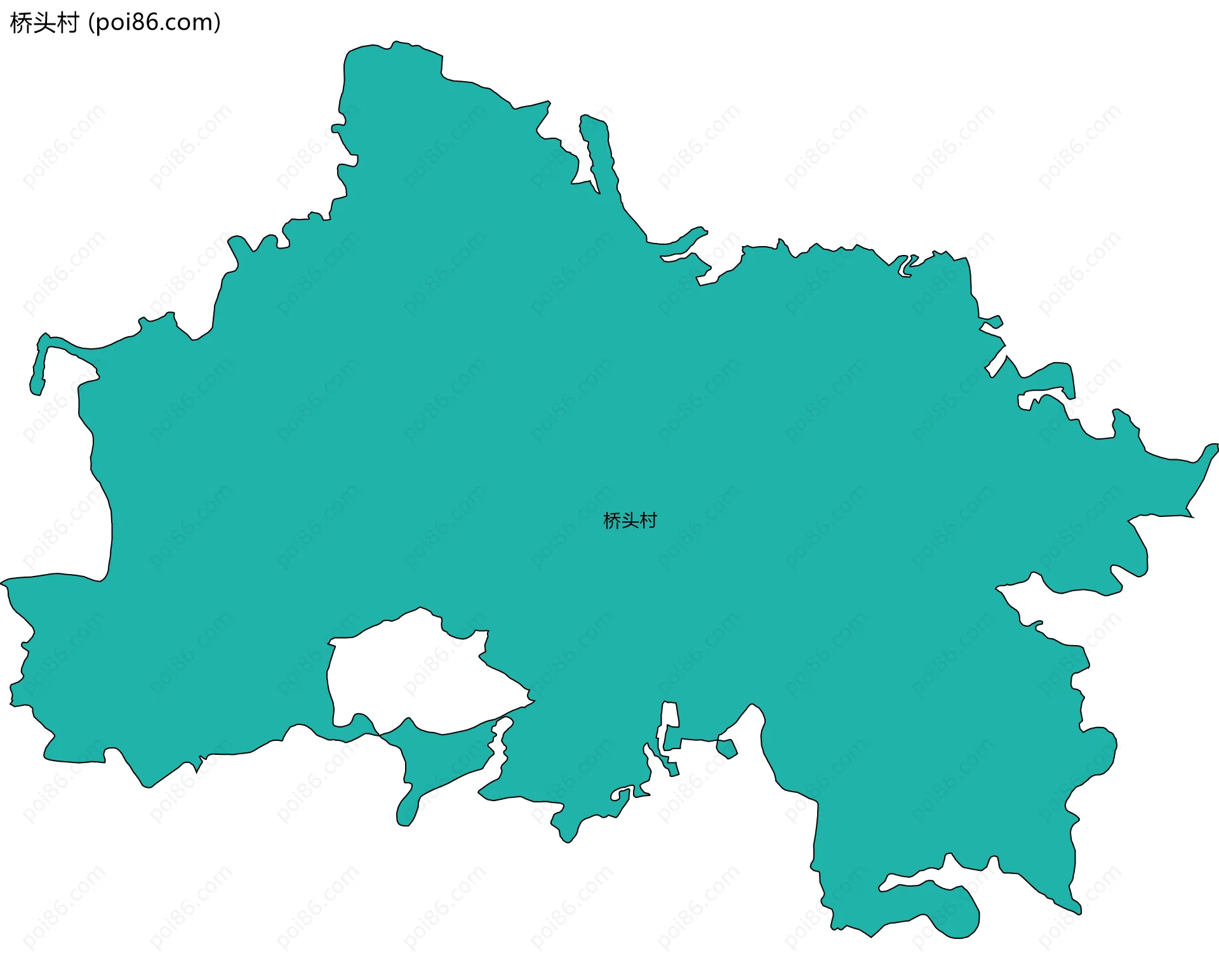 桥头村边界地图