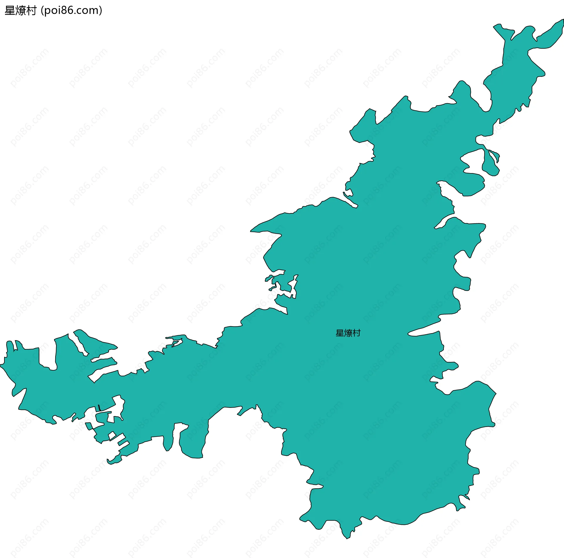 星燎村边界地图