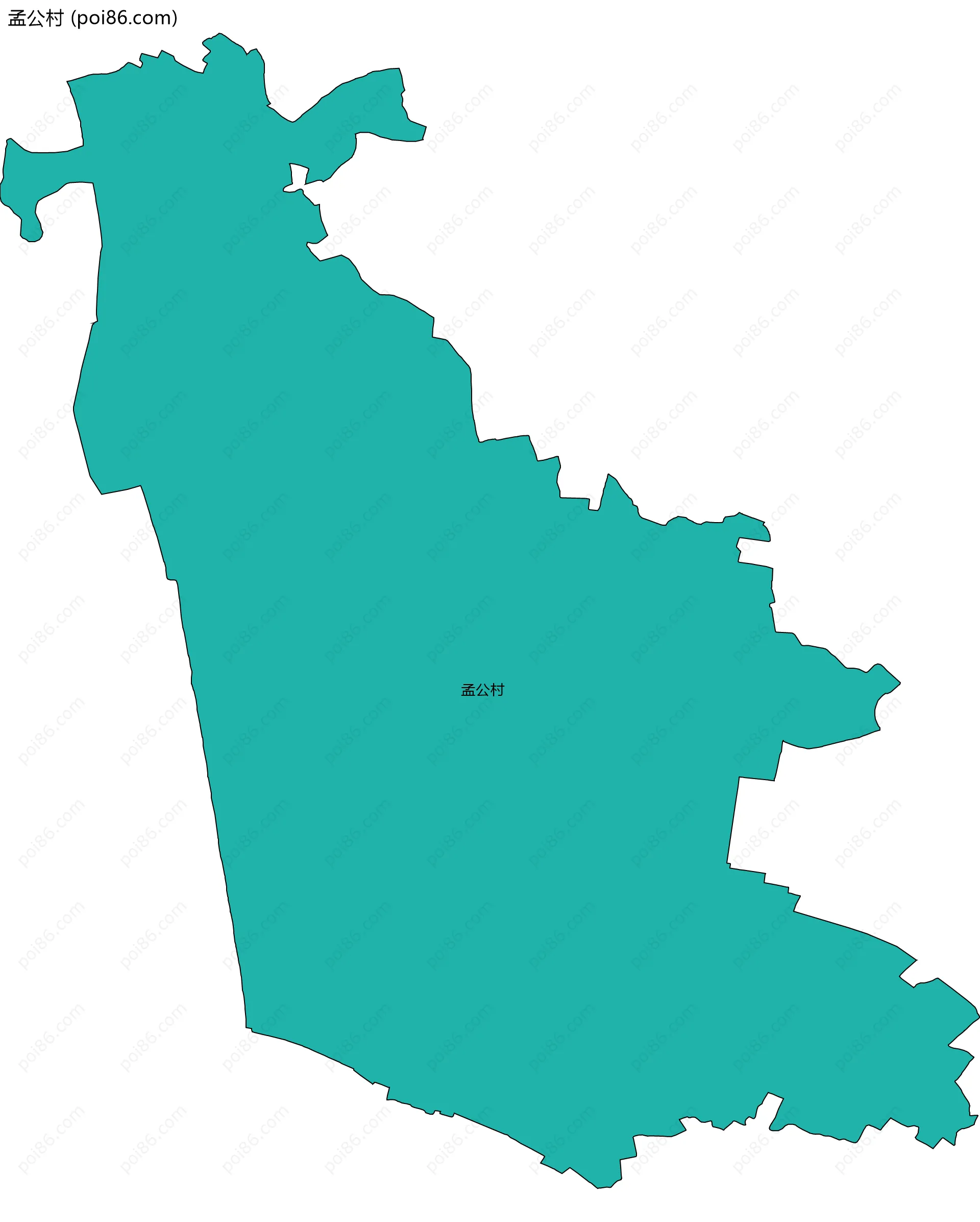 孟公村边界地图